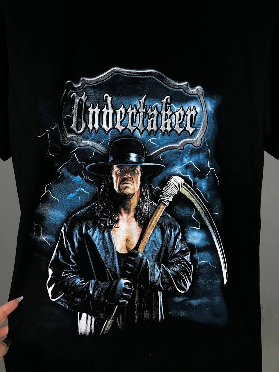 WWE Undertaker vintage WWE WWF wrestling overprinted tee Size US S / EU 44-46 / 1 - 4 Thumbnail