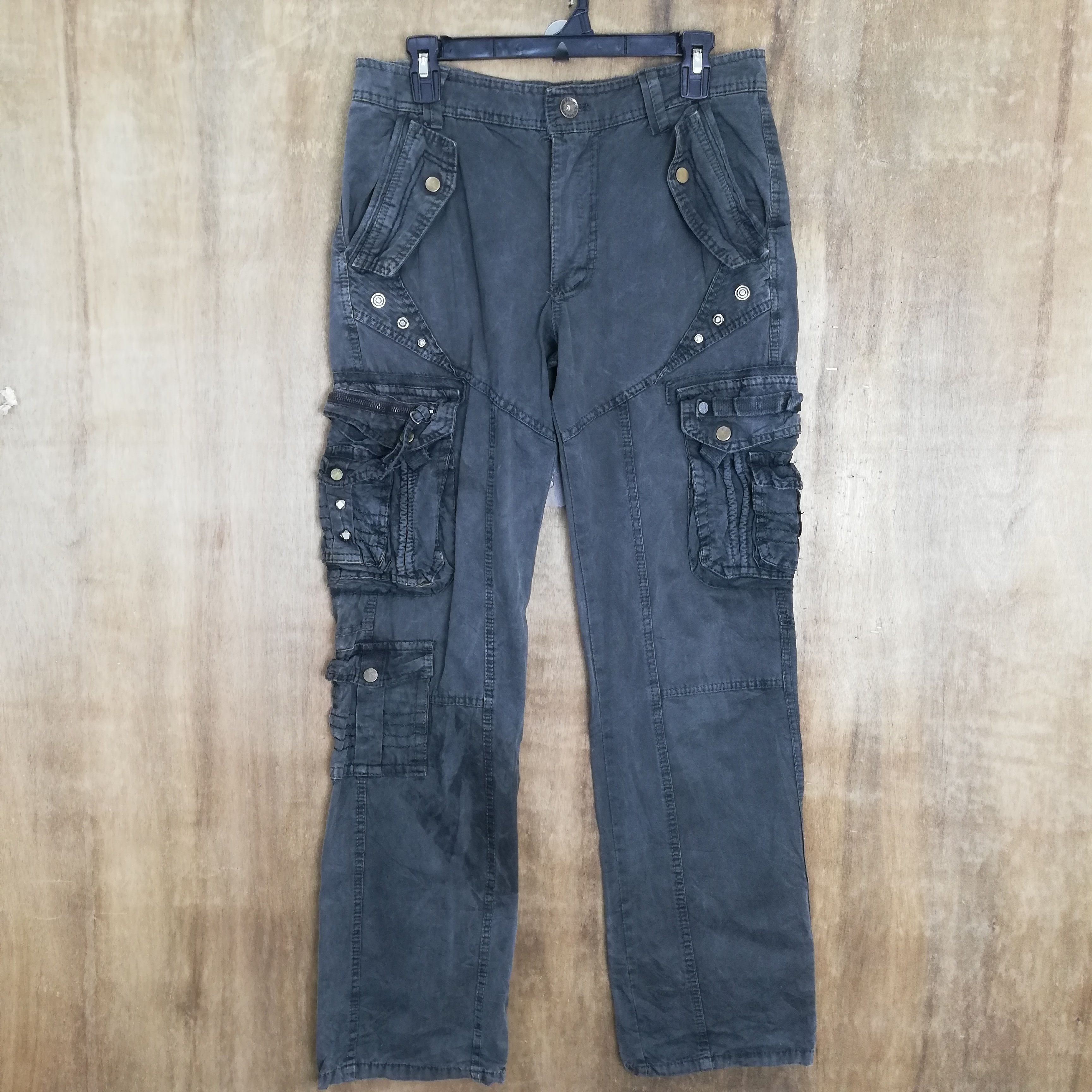 Japanese Brand × Seditionaries × Vintage 💥RARE💥 BAPAI BONDAGE TACTICAL MULTI POCKET PANTS #0387 Size US 31 - 1 Thumbnail