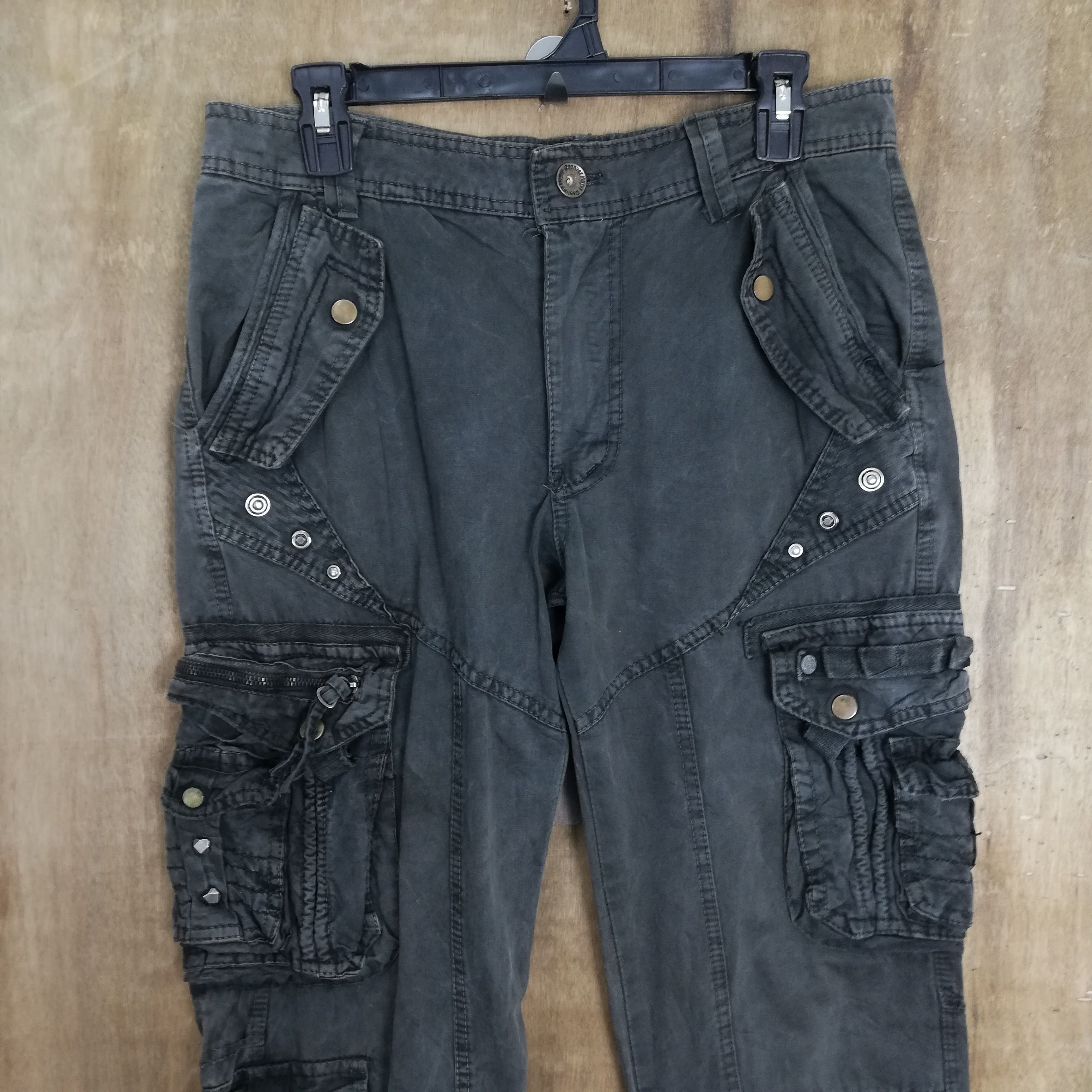 Japanese Brand × Seditionaries × Vintage 💥RARE💥 BAPAI BONDAGE TACTICAL MULTI POCKET PANTS #0387 Size US 31 - 2 Thumbnail