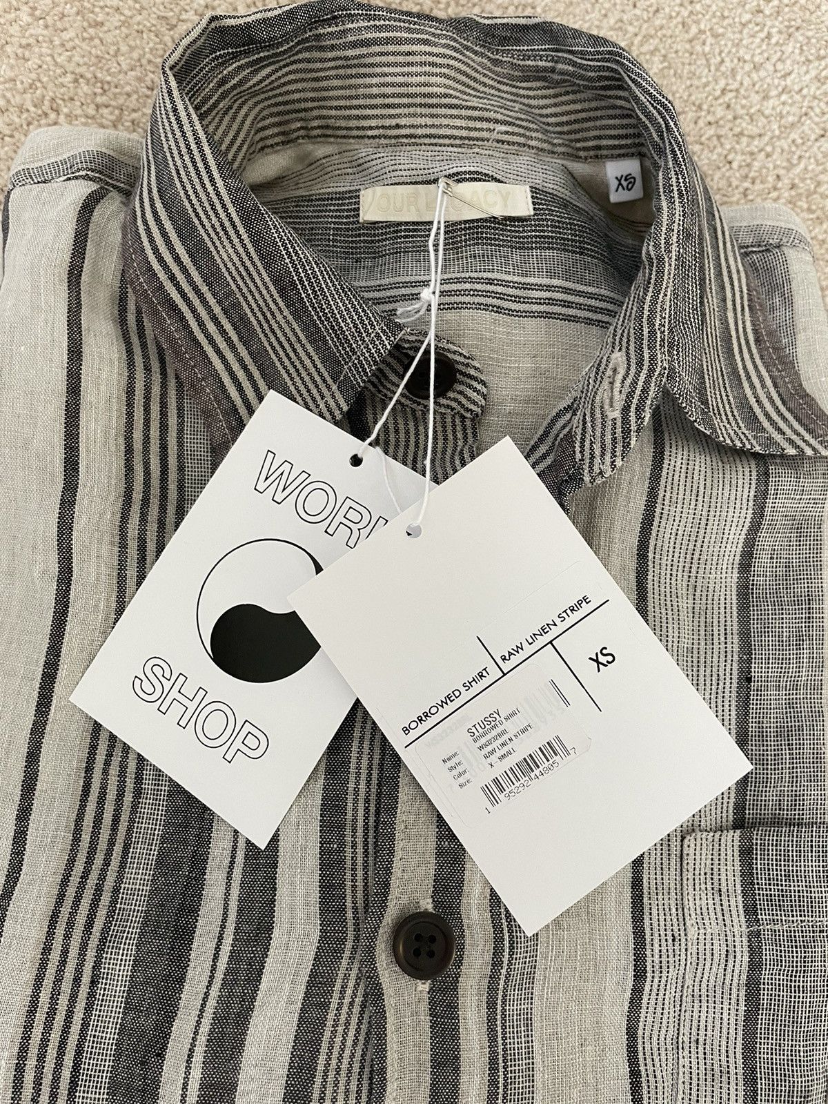 Our Legacy × Stussy Stussy x Our Legacy WorkShop Linen Borrowed shirt Size US M / EU 48-50 / 2 - 2 Thumbnail