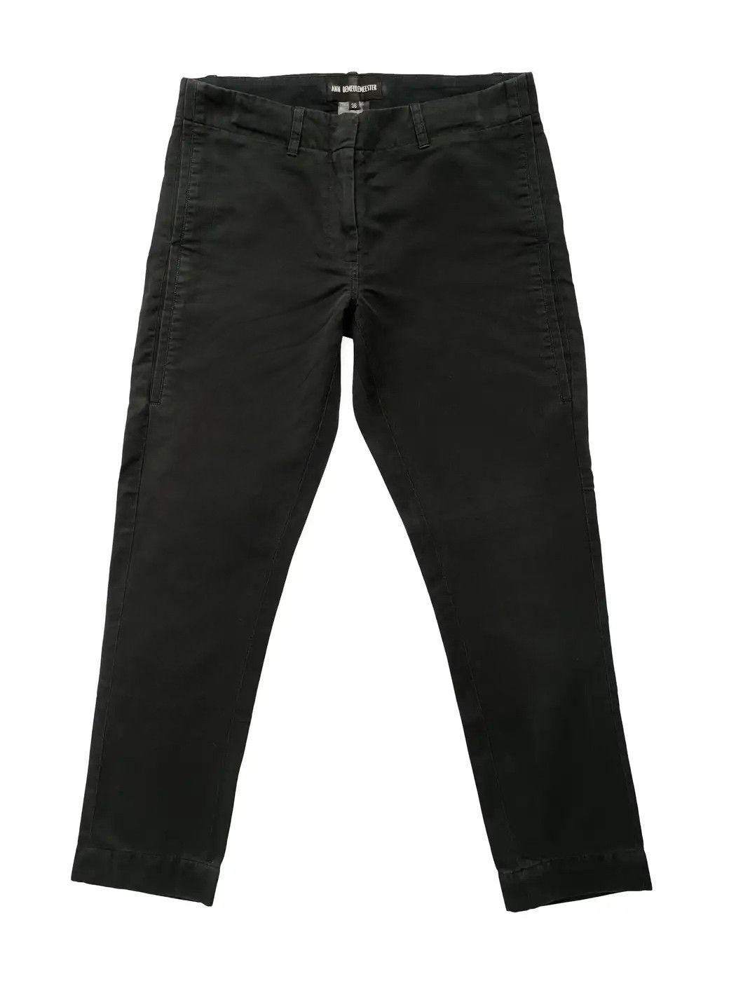image of Ann Demeulemeester Navy Pants Trousers in Dark Navy, Women's (Size 27)