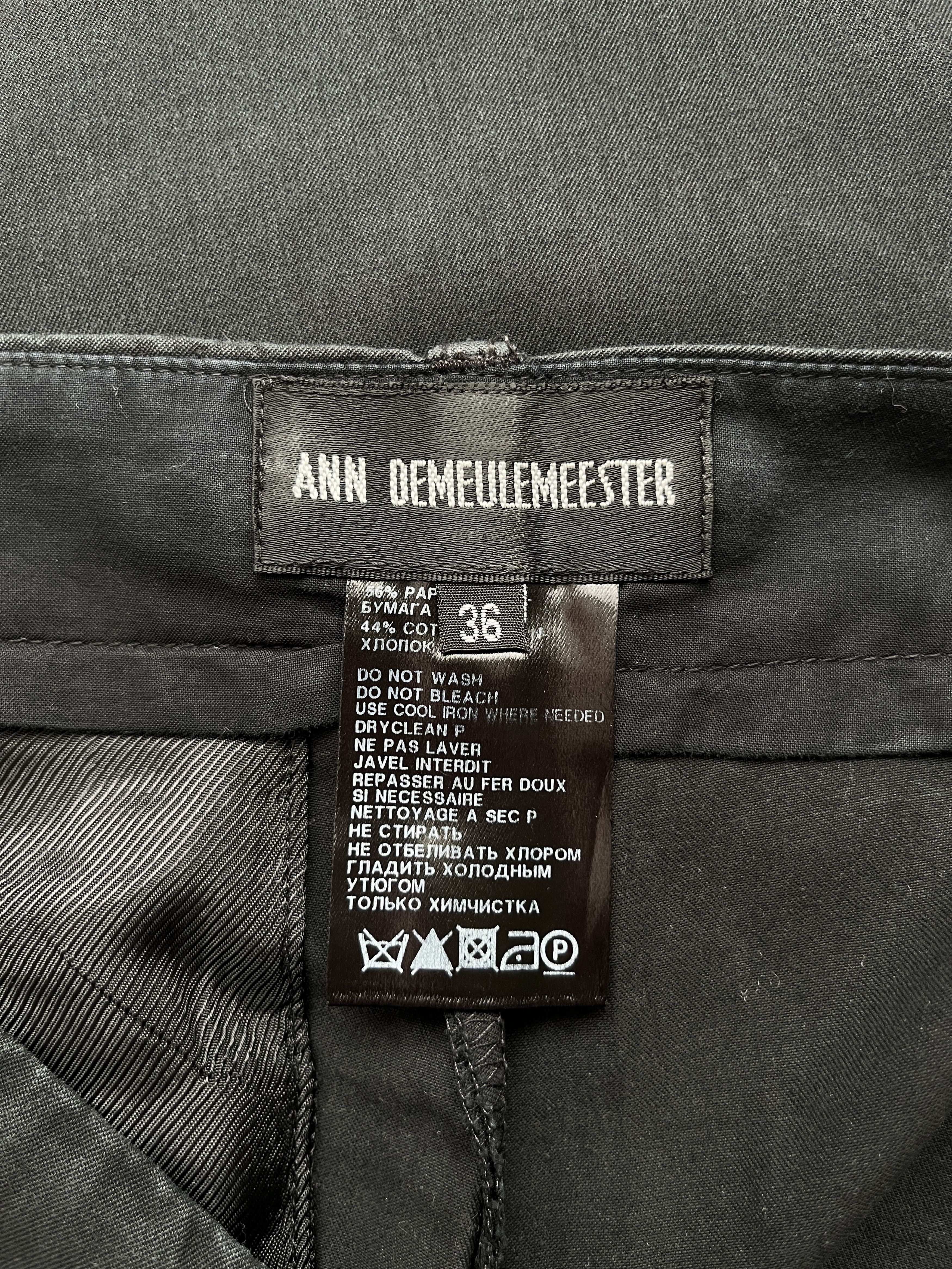 Ann Demeulemeester ⚡️QUICK SALE⚡️Ann Demeulemeester Navy Pants Trousers Size 27" / US 4 / IT 40 - 4 Thumbnail