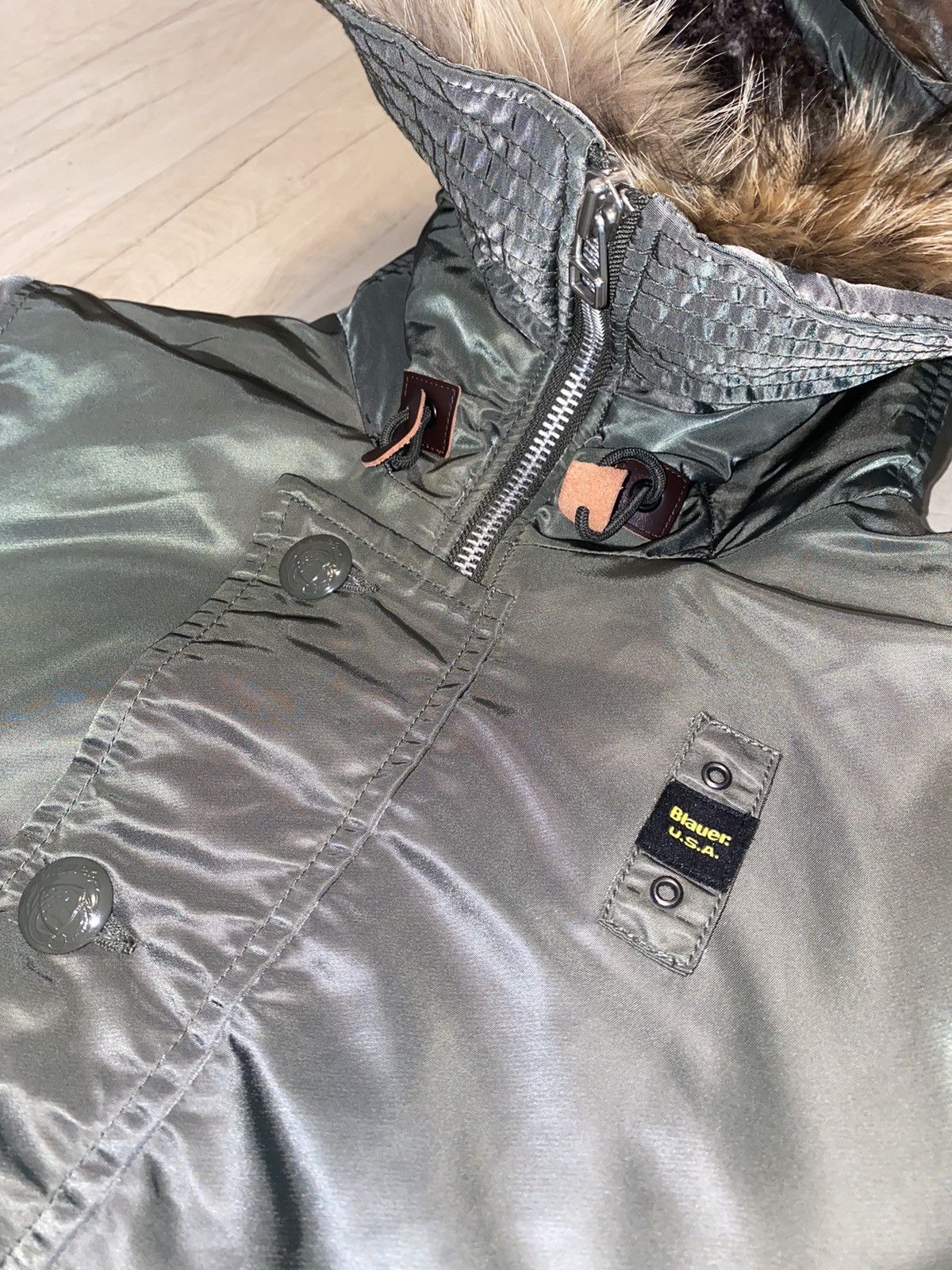 Other Blauer Made In USA Nylon M1A Aviator Bomber Jacket Size US M / EU 48-50 / 2 - 11 Thumbnail