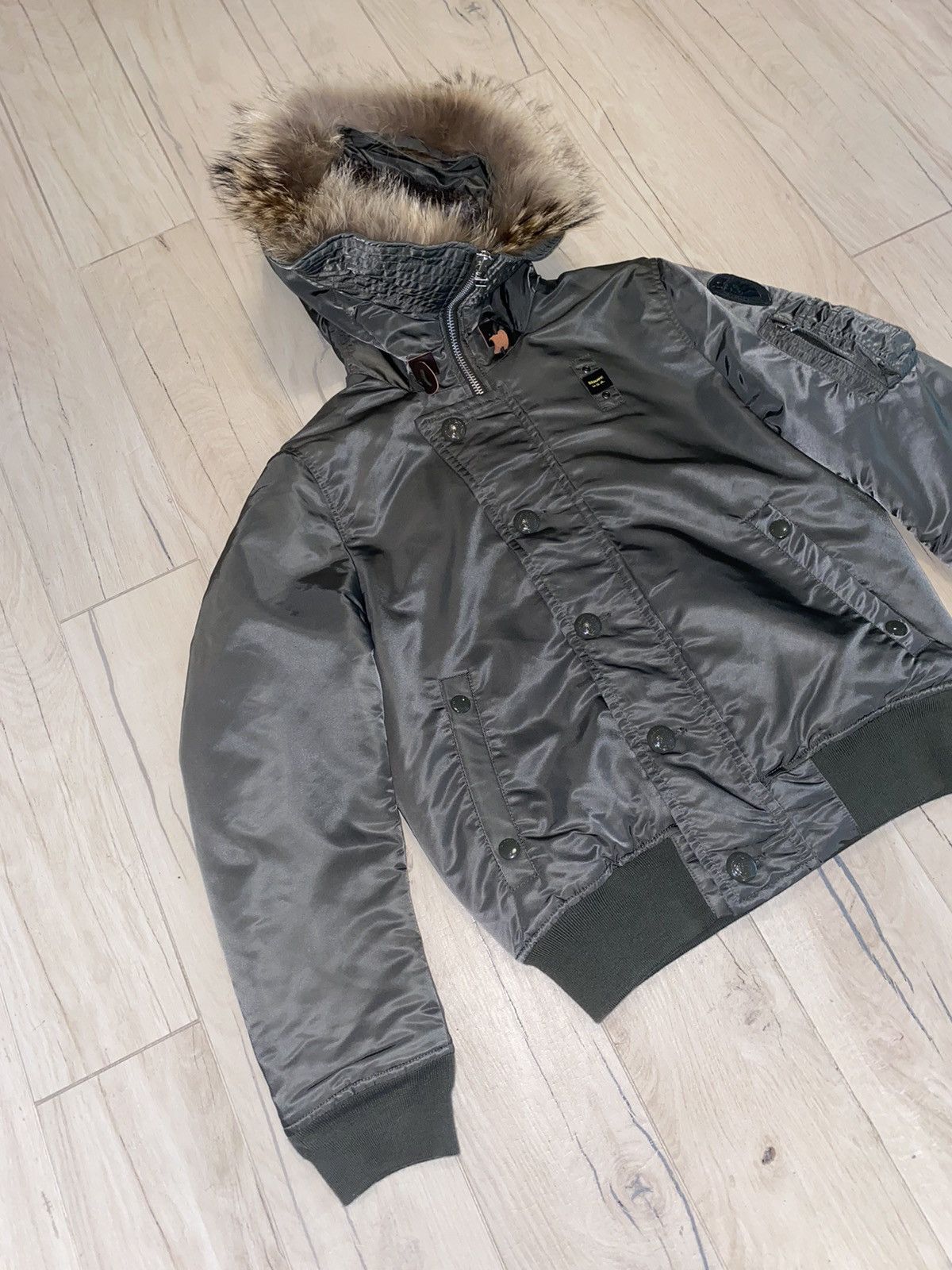 Other Blauer Made In USA Nylon M1A Aviator Bomber Jacket Size US M / EU 48-50 / 2 - 2 Thumbnail