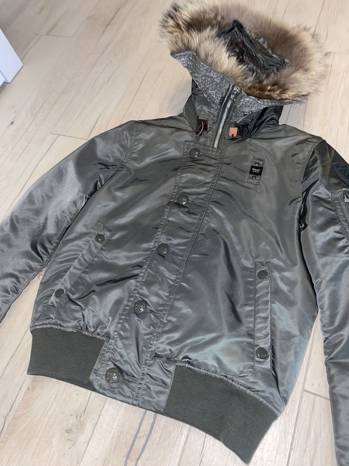 Other Blauer Made In USA Nylon M1A Aviator Bomber Jacket Size US M / EU 48-50 / 2 - 4 Thumbnail