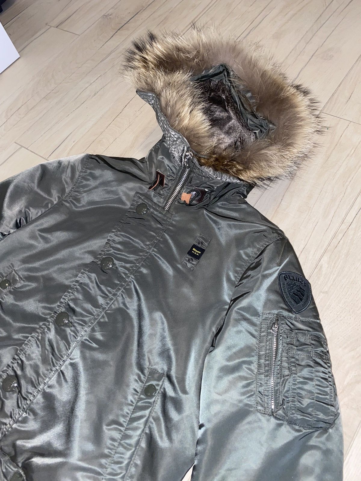 Other Blauer Made In USA Nylon M1A Aviator Bomber Jacket Size US M / EU 48-50 / 2 - 10 Thumbnail