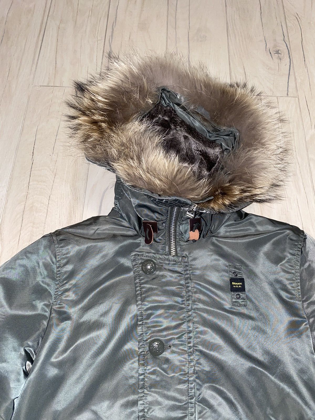 Other Blauer Made In USA Nylon M1A Aviator Bomber Jacket Size US M / EU 48-50 / 2 - 12 Thumbnail