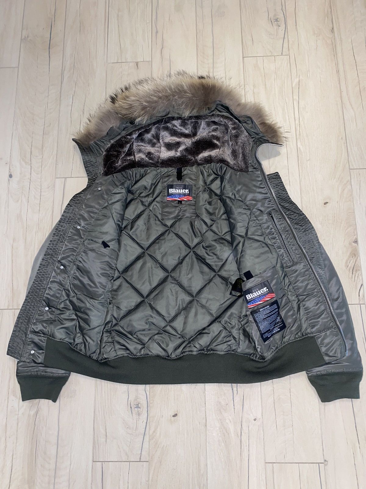 Other Blauer Made In USA Nylon M1A Aviator Bomber Jacket Size US M / EU 48-50 / 2 - 15 Thumbnail