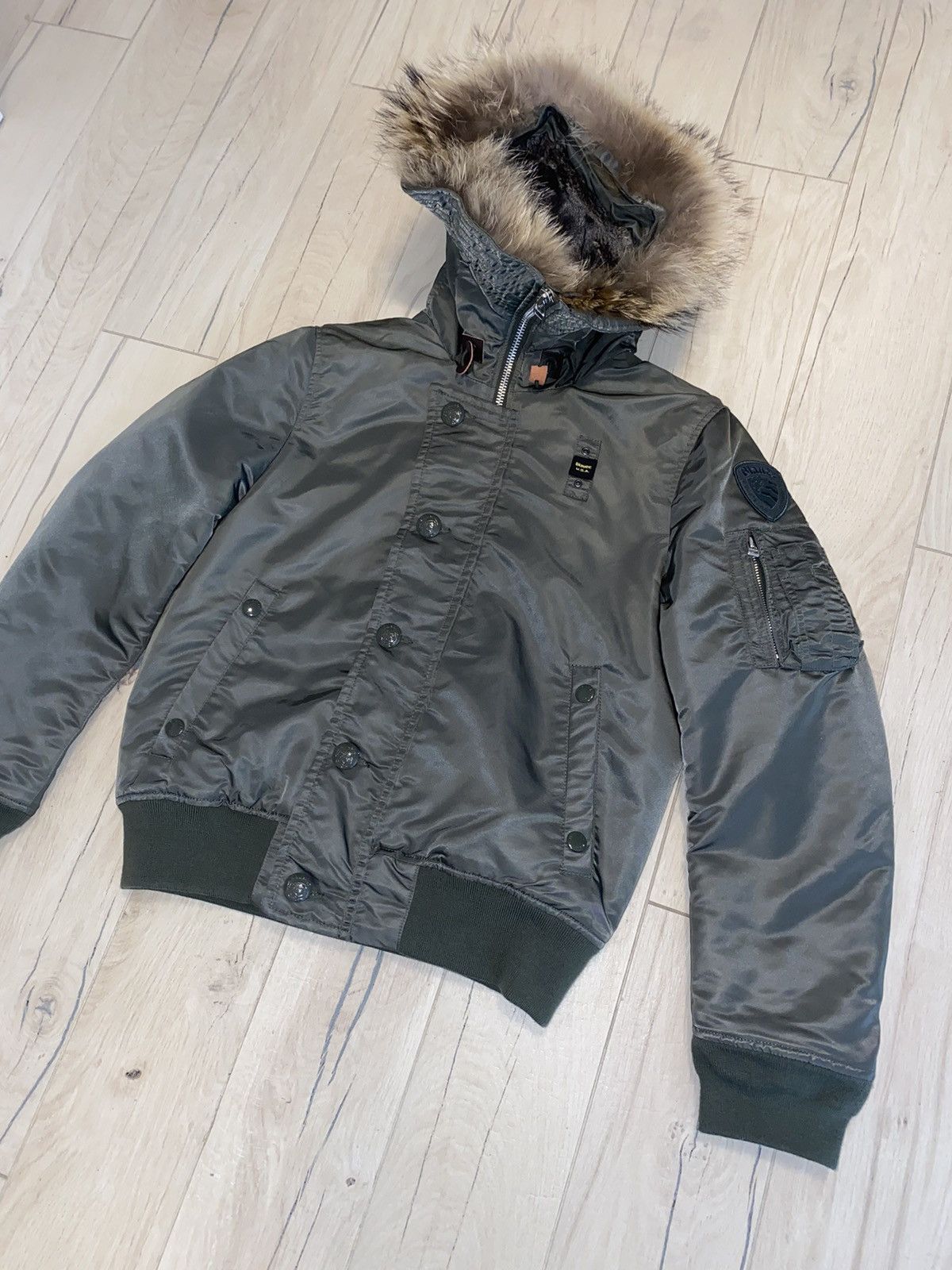 Other Blauer Made In USA Nylon M1A Aviator Bomber Jacket Size US M / EU 48-50 / 2 - 3 Thumbnail