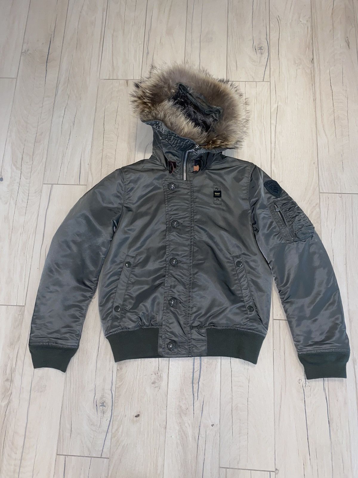 Other Blauer Made In USA Nylon M1A Aviator Bomber Jacket Size US M / EU 48-50 / 2 - 1 Thumbnail