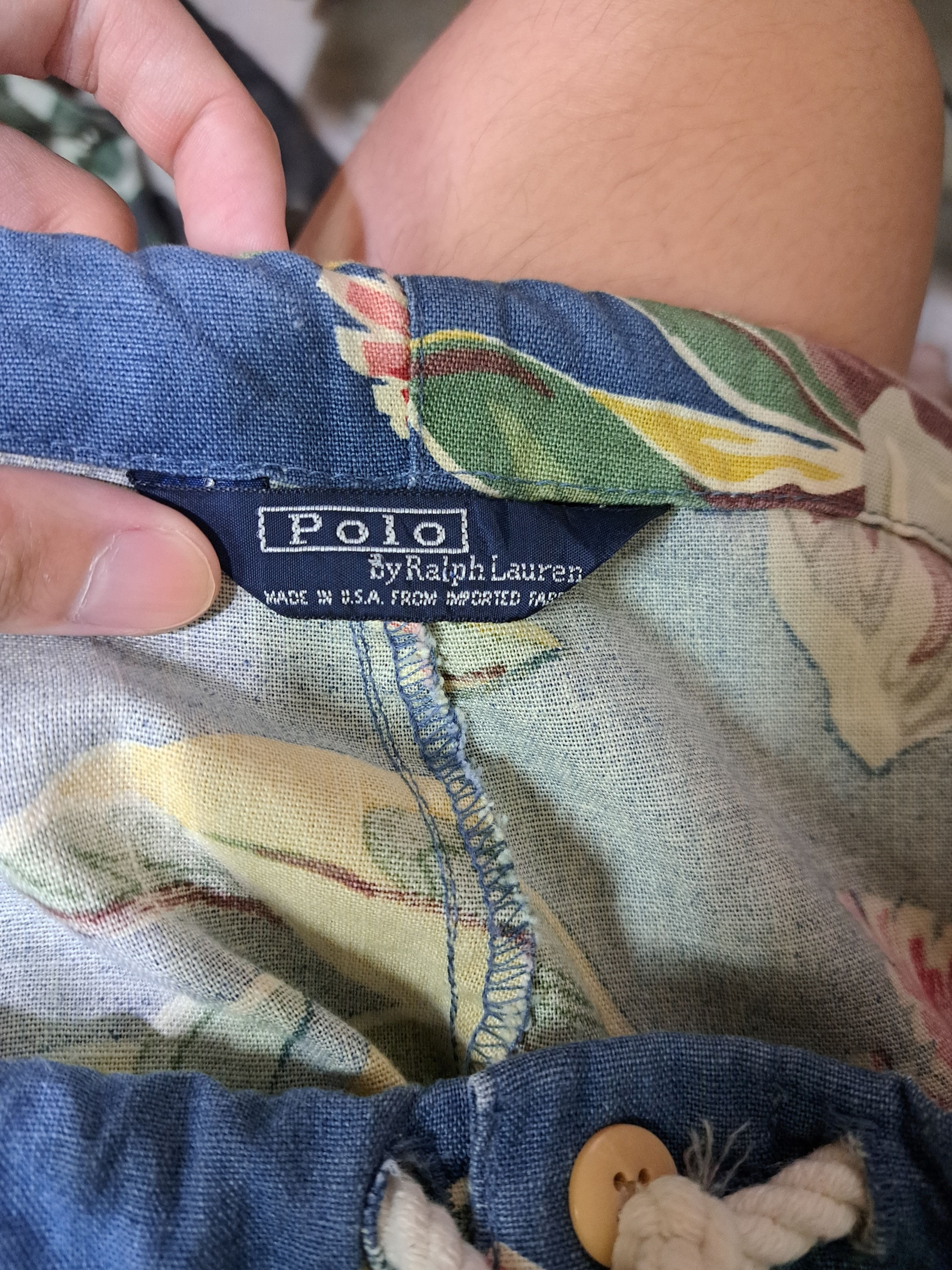 Polo Ralph Lauren Vintage Polo Ralph Lauren Floral Drawstring Trousers Size US 34 / EU 50 - 5 Thumbnail