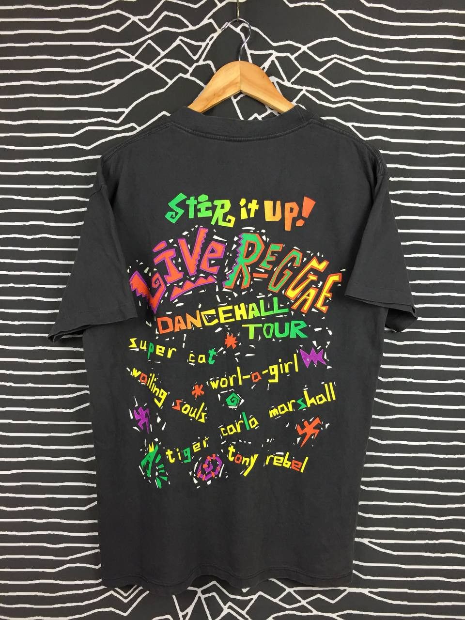 Bob Marley 93 Sony Music Massive Live Reggae Dancehall Super Cat Tee Size US L / EU 52-54 / 3 - 3 Thumbnail
