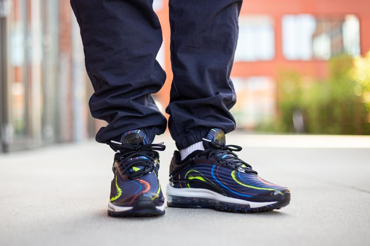 Nike Nike Air Max Deluxe Black MIDNIGHT Navy Sneakers Size US 10.5 / EU 43-44 - 3 Thumbnail