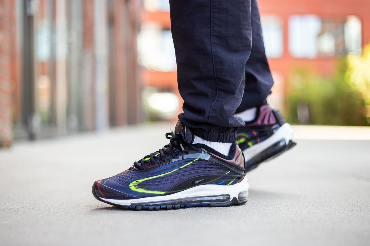 Nike Nike Air Max Deluxe Black MIDNIGHT Navy Sneakers Size US 10.5 / EU 43-44 - 2 Thumbnail