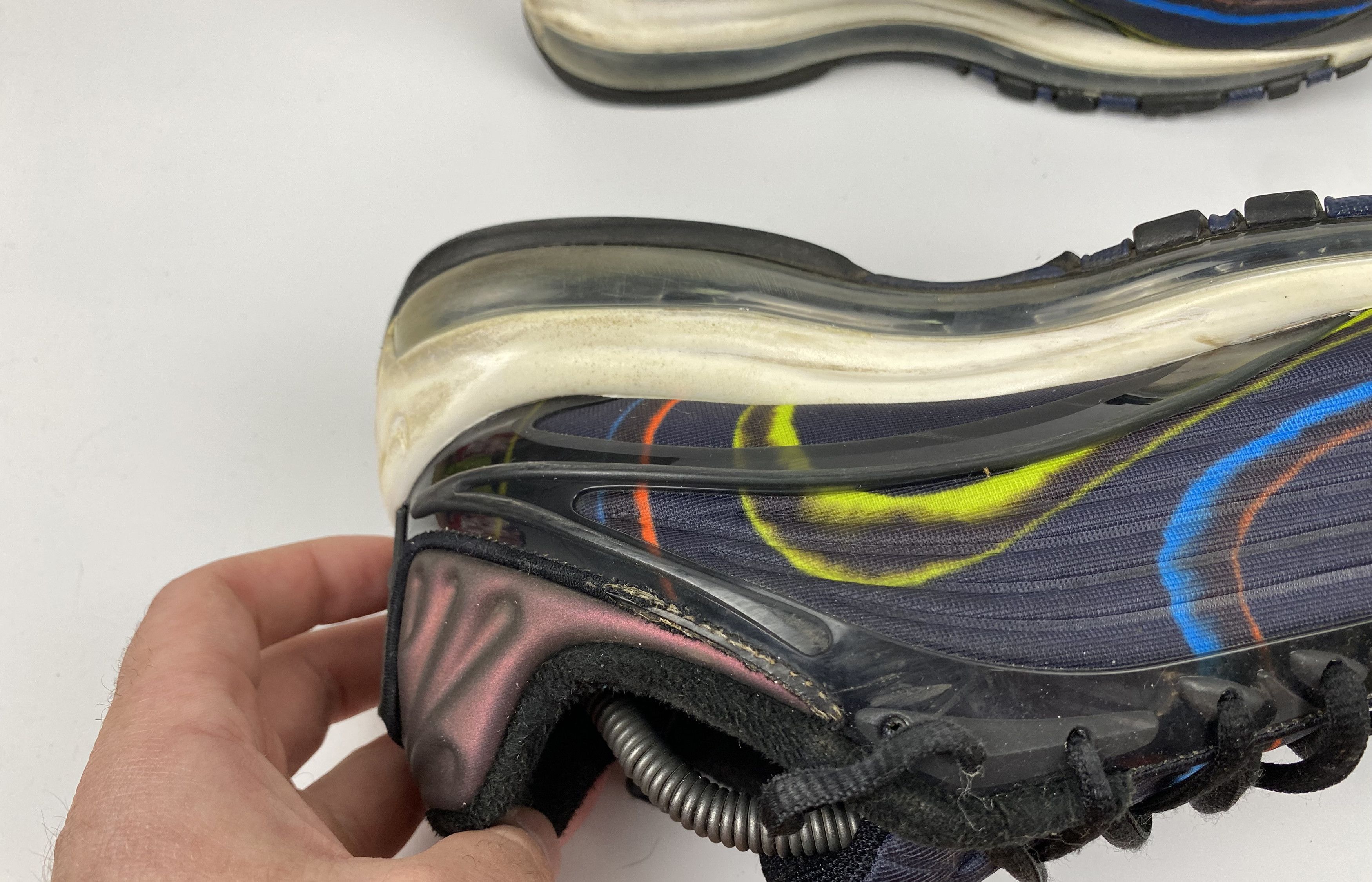 Nike Nike Air Max Deluxe Black MIDNIGHT Navy Sneakers Size US 10.5 / EU 43-44 - 11 Thumbnail