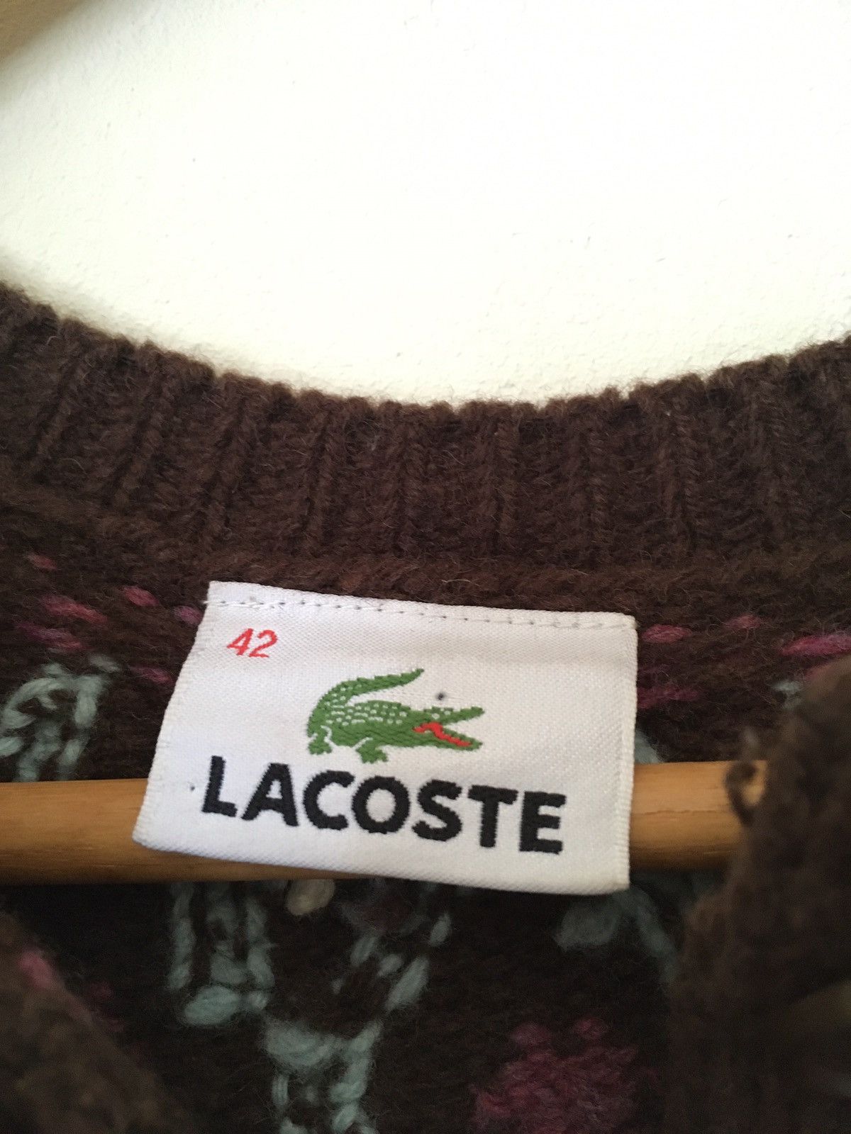Lacoste × Native Lacoste Knitwear Blended Wool Cardigan Size US S / EU 44-46 / 1 - 12 Thumbnail