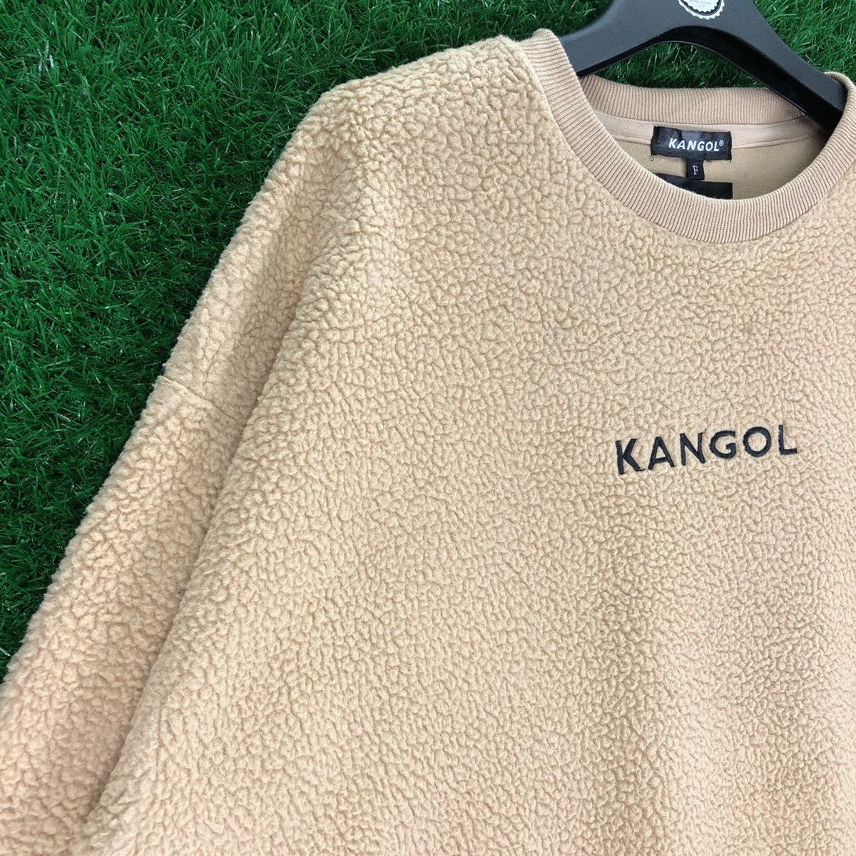 Kangol Vintage Kangol Embroidered Spell Out Logo Sherpa Sweater Size US L / EU 52-54 / 3 - 2 Thumbnail