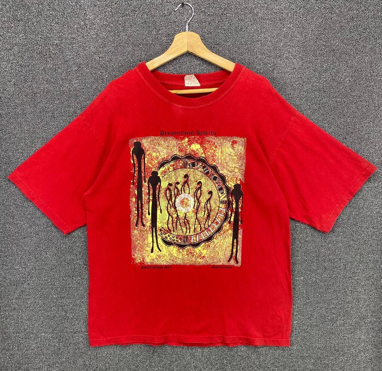 Vintage Vintage Australia Dreamtime Spirits Aboriginal Art Tees Size US XL / EU 56 / 4 - 1 Thumbnail
