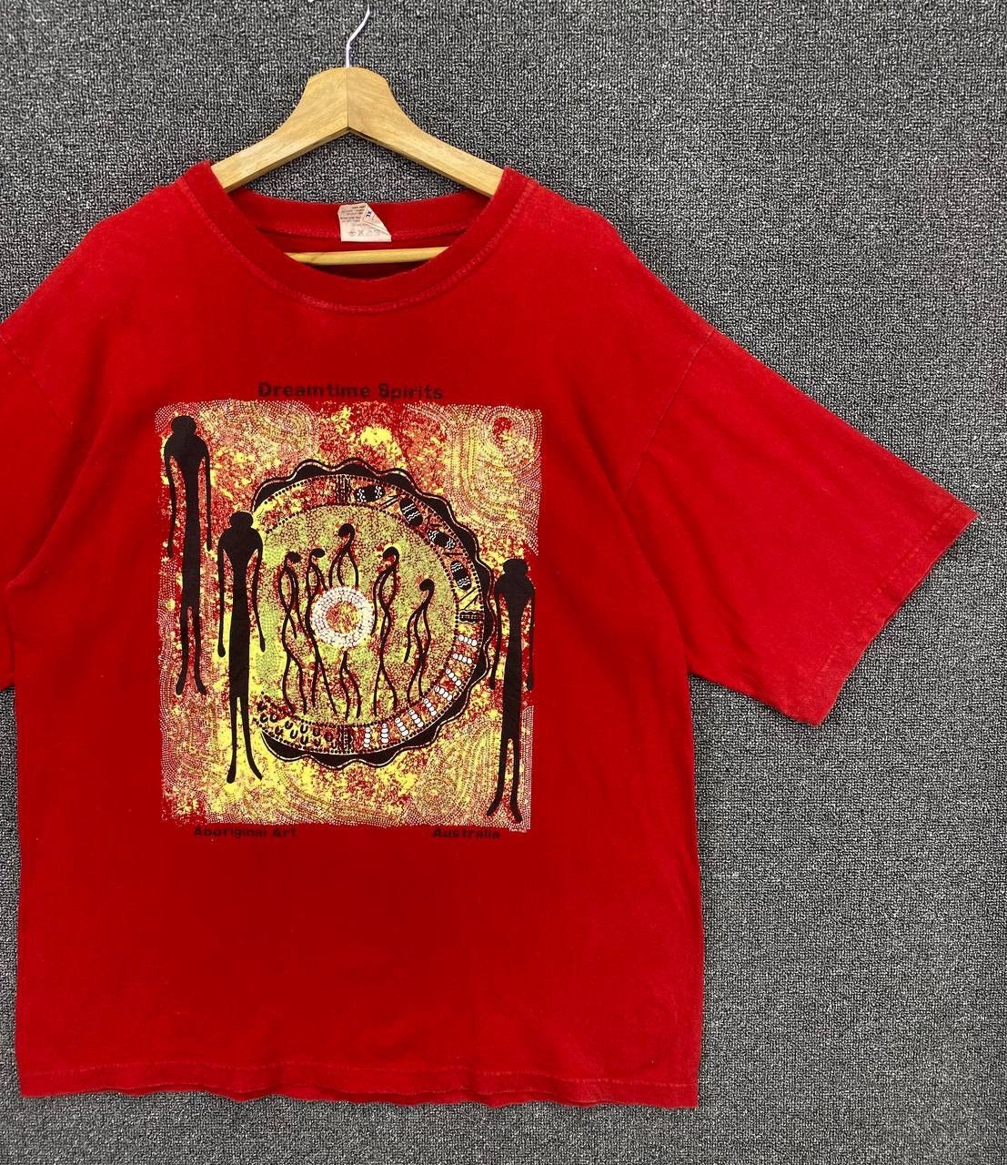 Vintage Vintage Australia Dreamtime Spirits Aboriginal Art Tees Size US XL / EU 56 / 4 - 4 Thumbnail