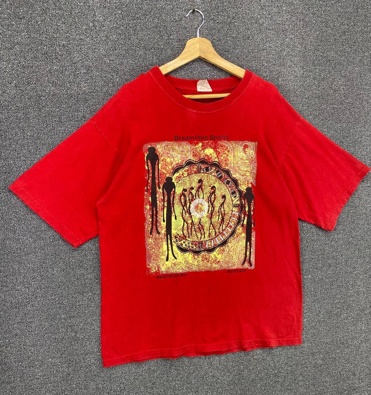 Vintage Vintage Australia Dreamtime Spirits Aboriginal Art Tees Size US XL / EU 56 / 4 - 2 Thumbnail