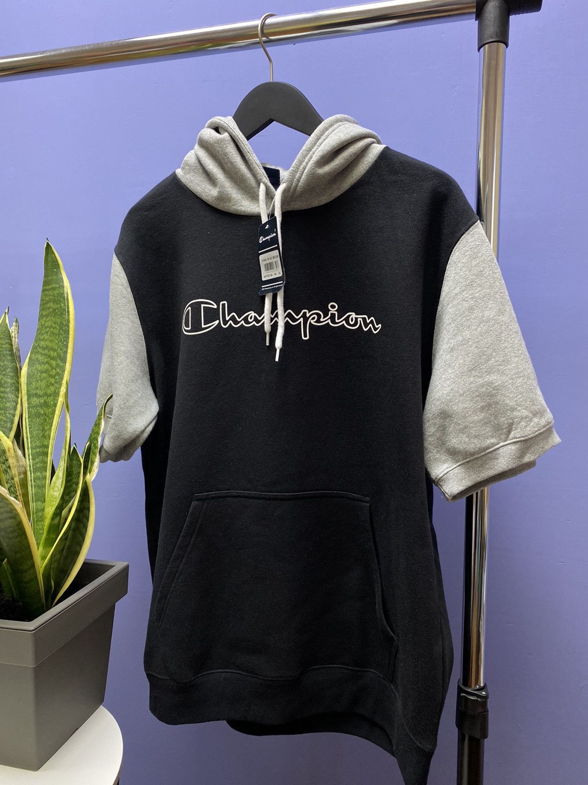 Champion Champion Half Sleeve Hoodie Sweatshirt Size US XL / EU 56 / 4 - 2 Thumbnail