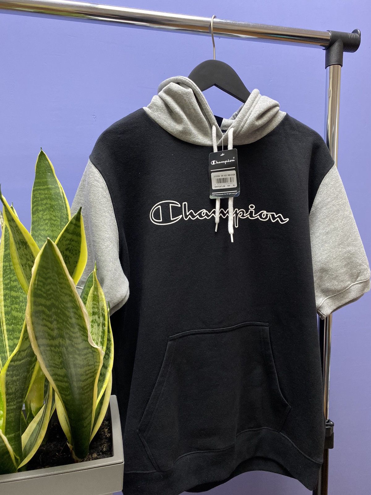 Champion Champion Half Sleeve Hoodie Sweatshirt Size US XL / EU 56 / 4 - 3 Thumbnail