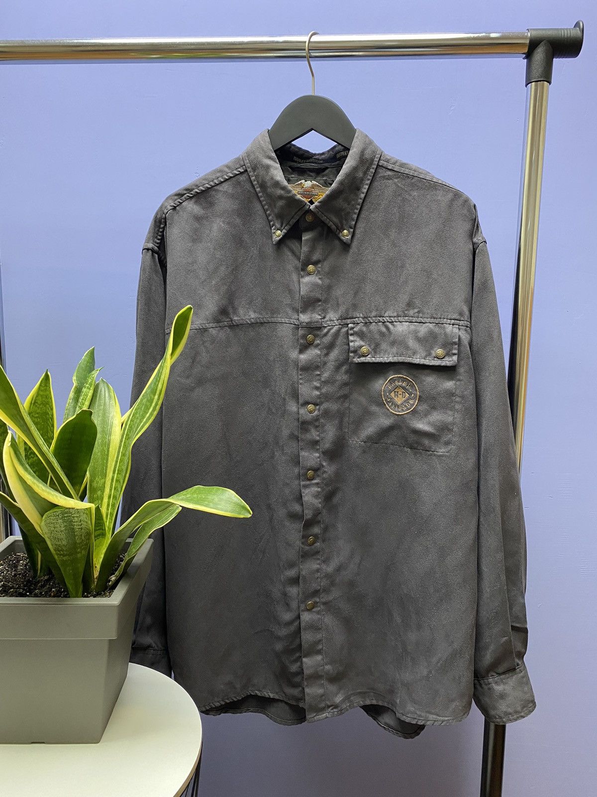 Vintage Vintage Harley Davidson Long Sleeve Shirt Men’s XL Size US XL / EU 56 / 4 - 1 Thumbnail