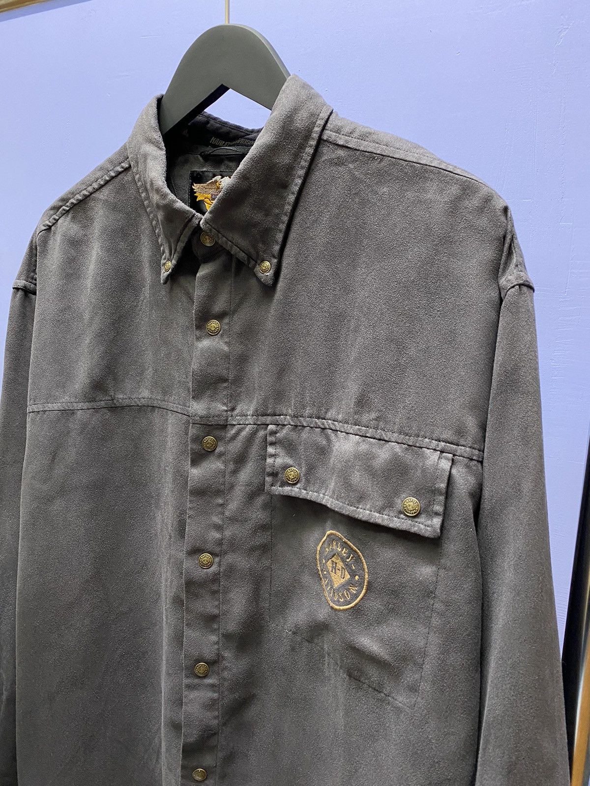 Vintage Vintage Harley Davidson Long Sleeve Shirt Men’s XL Size US XL / EU 56 / 4 - 9 Thumbnail