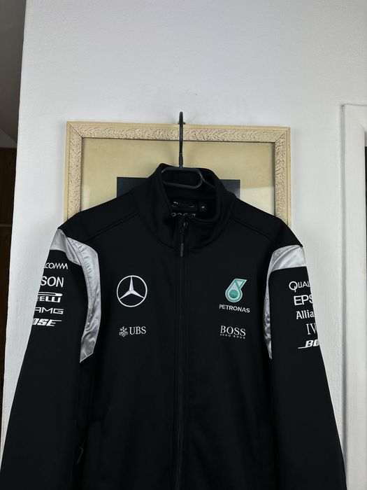 Mercedes Benz Racing Mercedes-AMG Petronas F1 Team Softshell Jacket Black