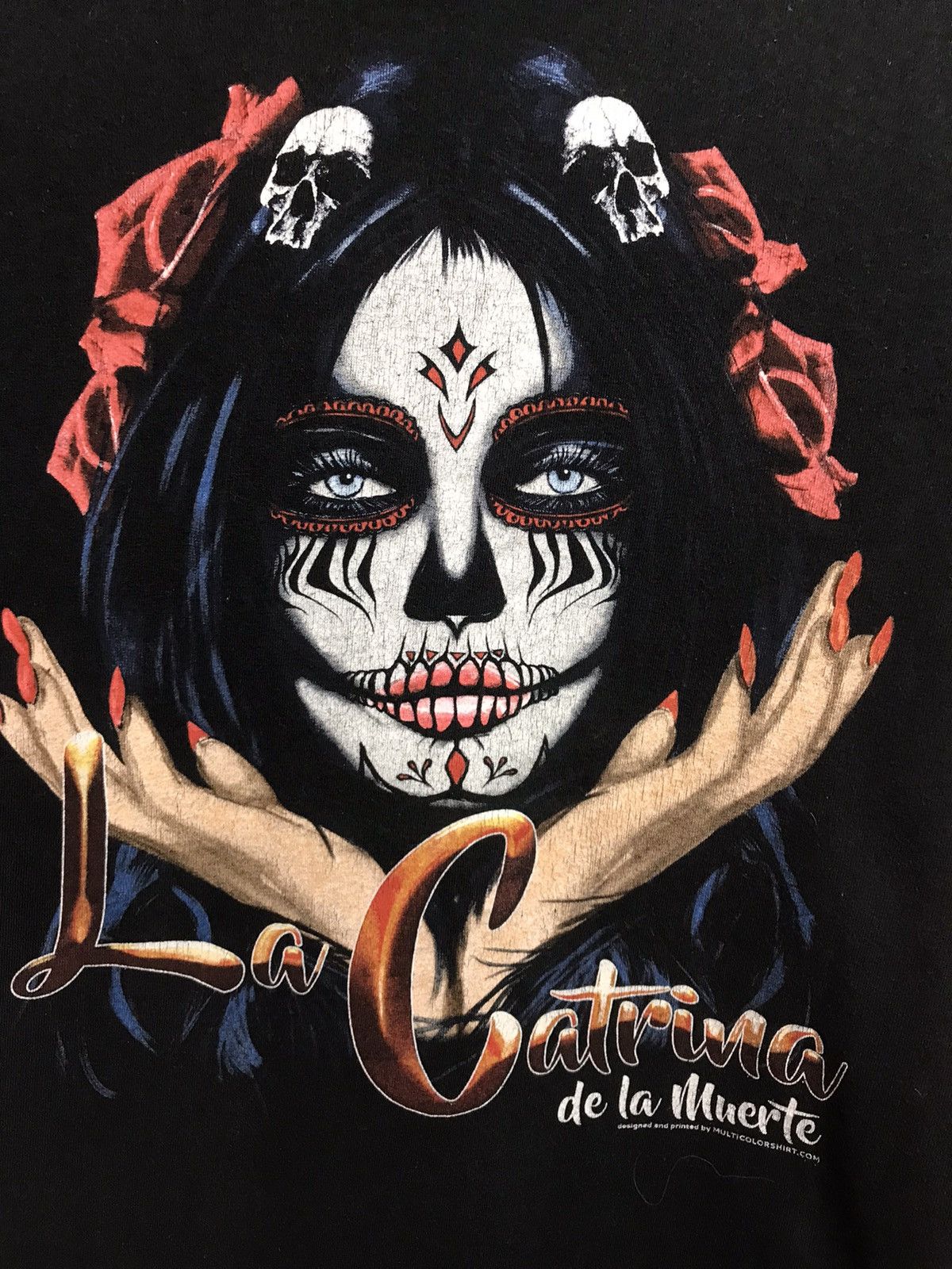 Vintage La Catrina de La Muerta streetwear art tee Size US M / EU 48-50 / 2 - 3 Thumbnail