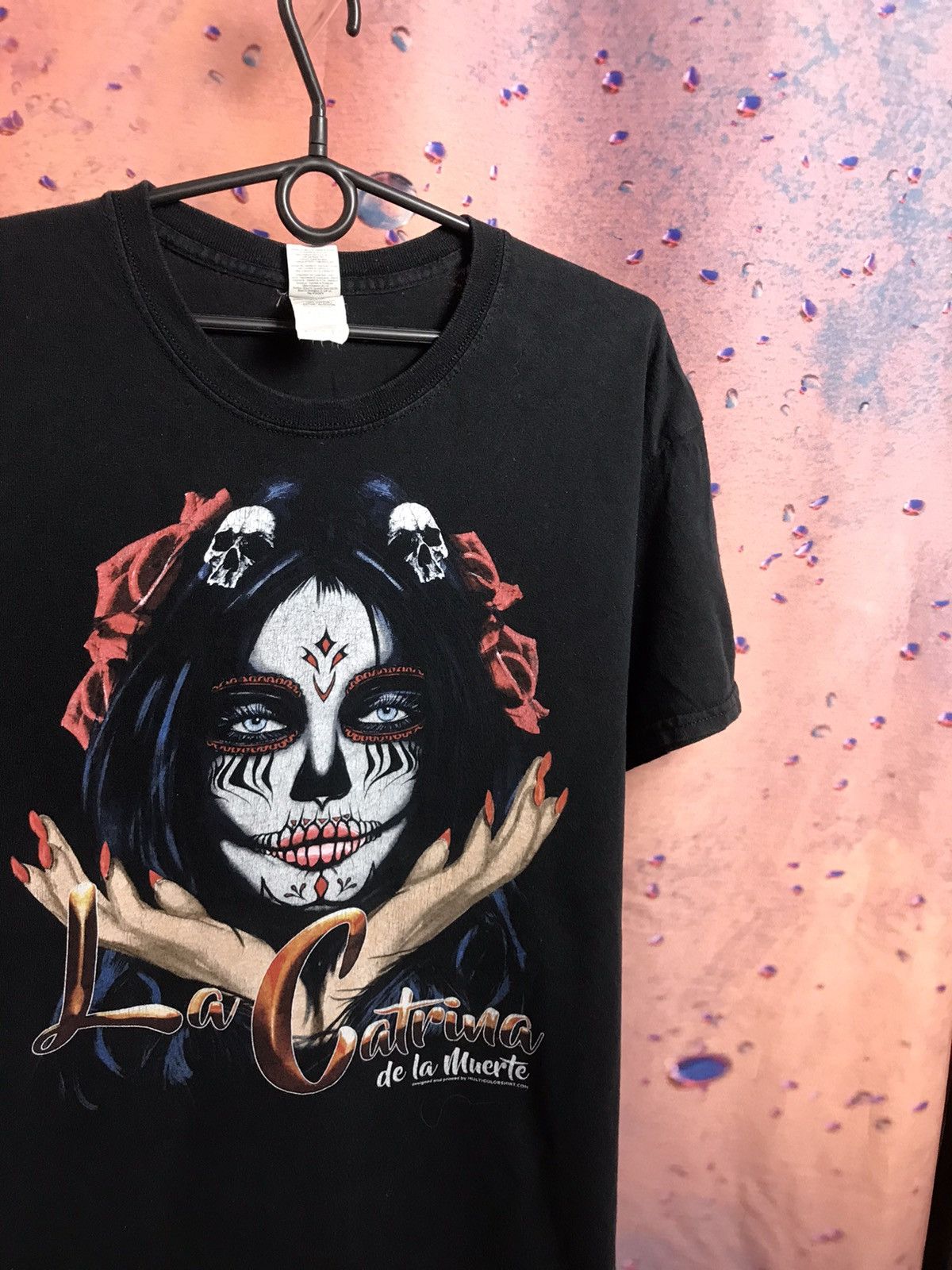 Vintage La Catrina de La Muerta streetwear art tee Size US M / EU 48-50 / 2 - 1 Thumbnail