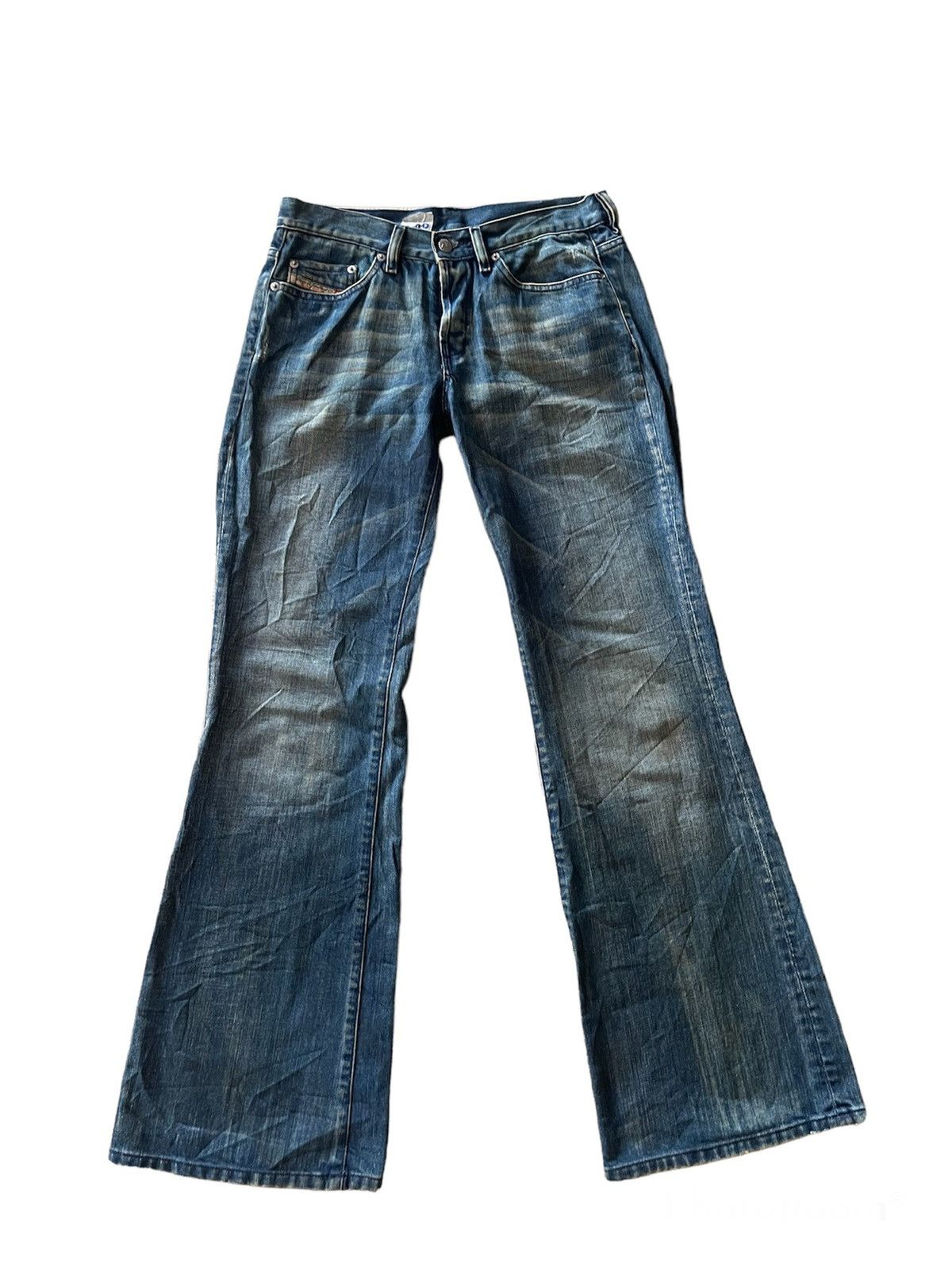 Diesel 🔥MUD MAD FLARE JEANS DIESEL STREET FASHION RUSTY Size US 29 - 1 Thumbnail