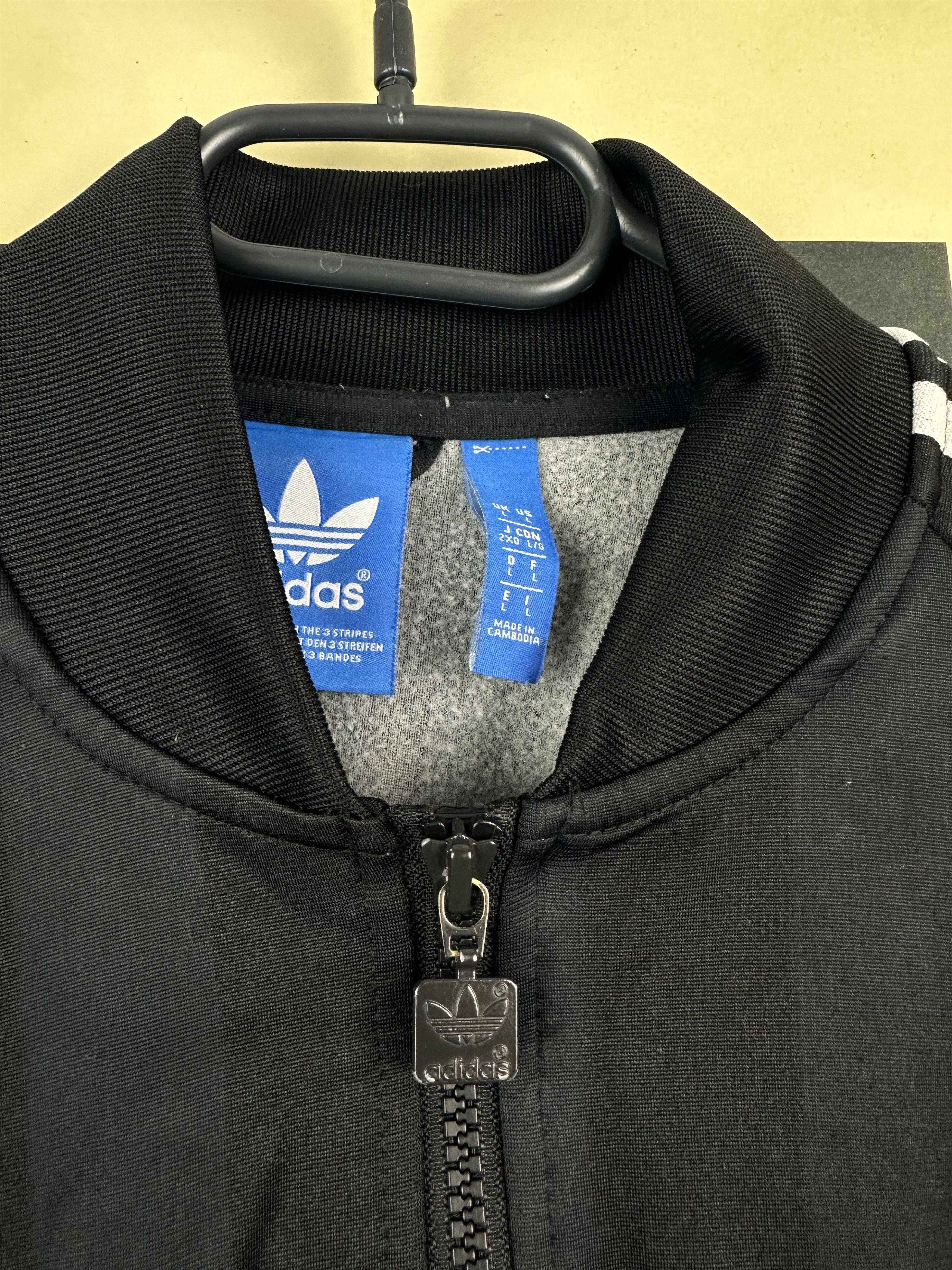 Adidas Germany Adidas Football Soccer Black Jacket Track Top Retro Size US L / EU 52-54 / 3 - 7 Thumbnail
