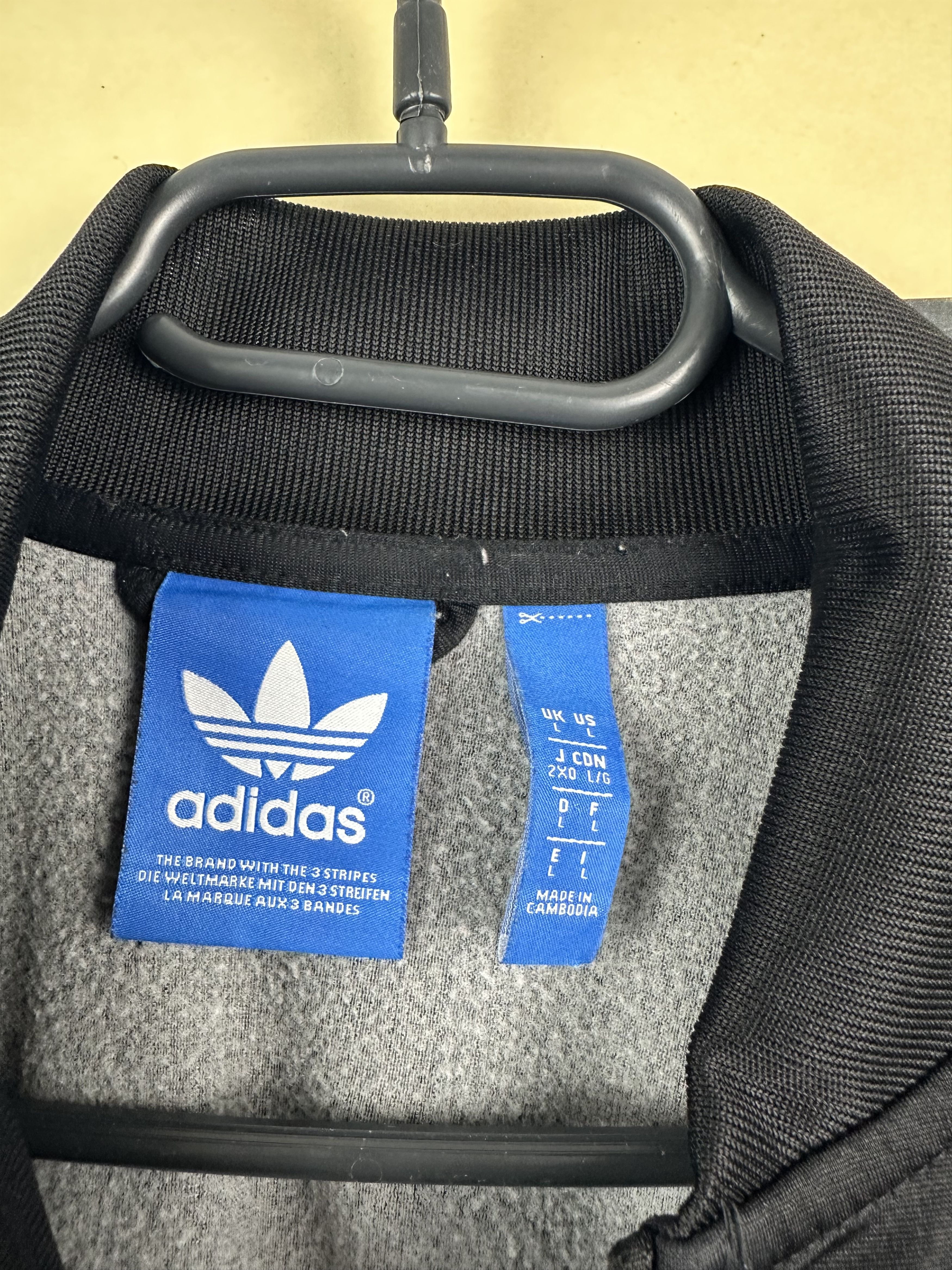 Adidas Germany Adidas Football Soccer Black Jacket Track Top Retro Size US L / EU 52-54 / 3 - 8 Thumbnail