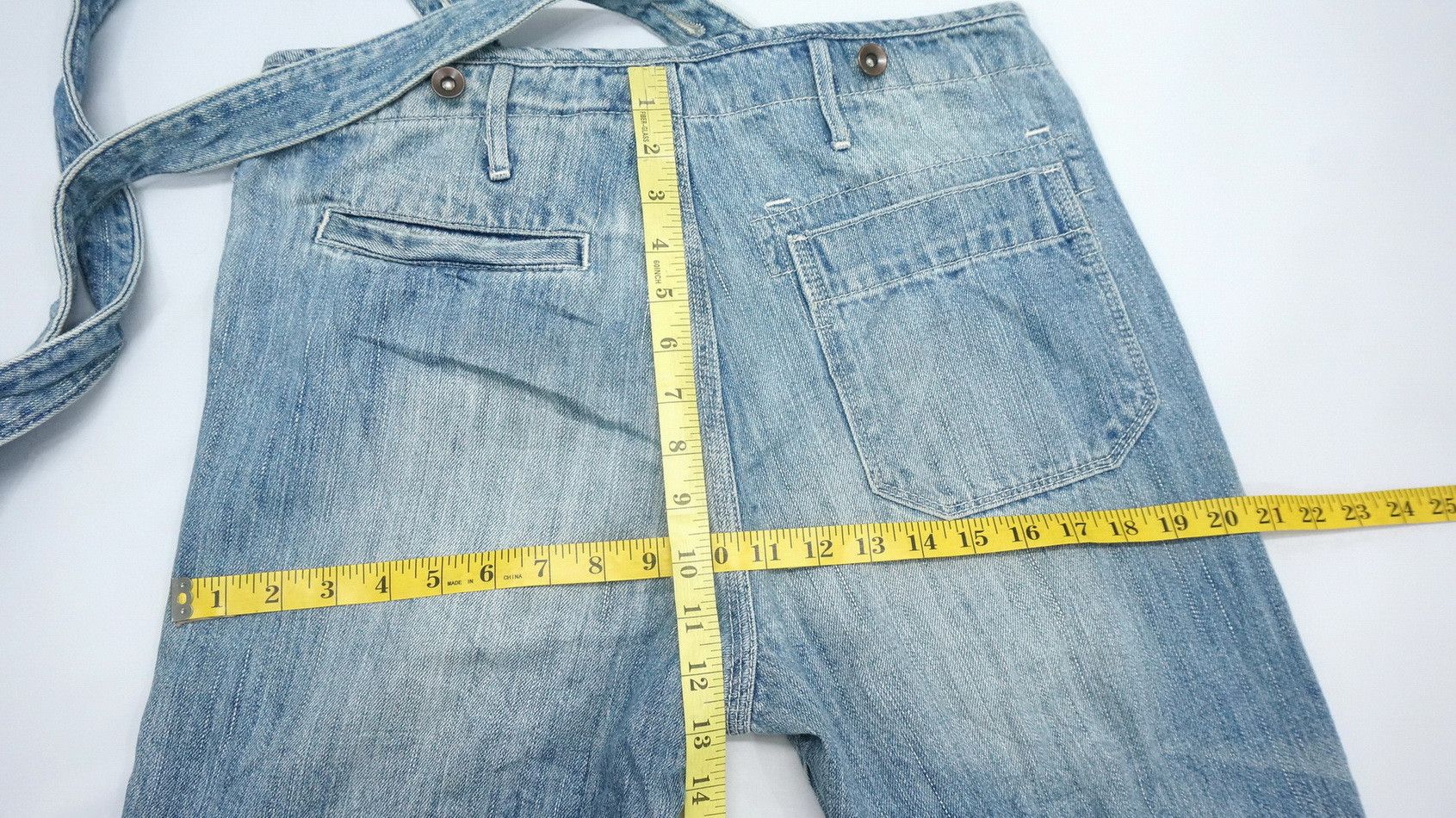 Japan GLOBAL WORK Suspender Painter Fatigue Jeans