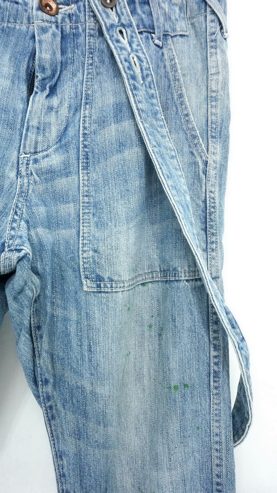 Japan GLOBAL WORK Suspender Painter Fatigue Jeans