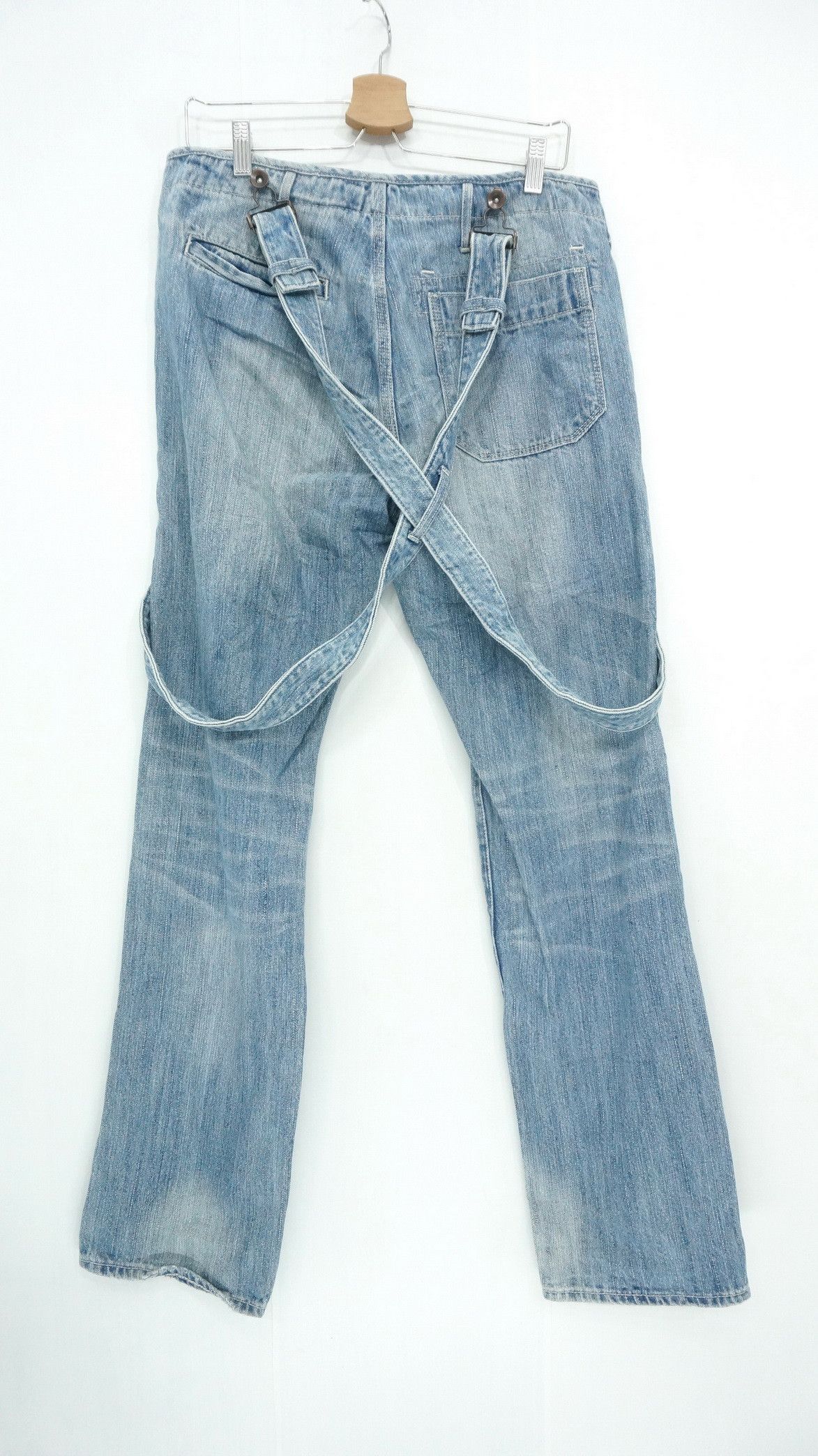 Japan GLOBAL WORK Suspender Painter Fatigue Jeans