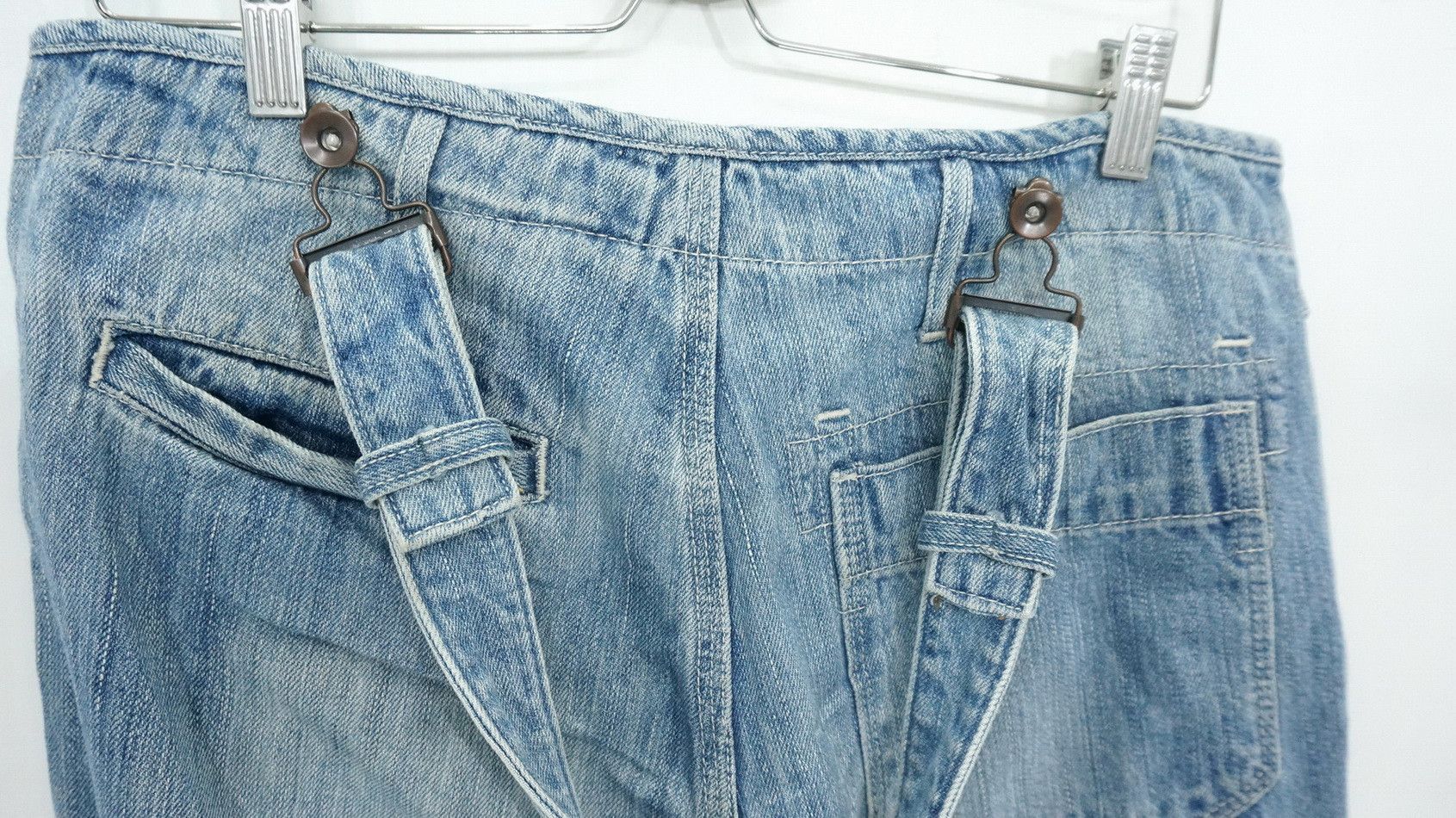 Japan GLOBAL WORK Suspender Painter Fatigue Jeans