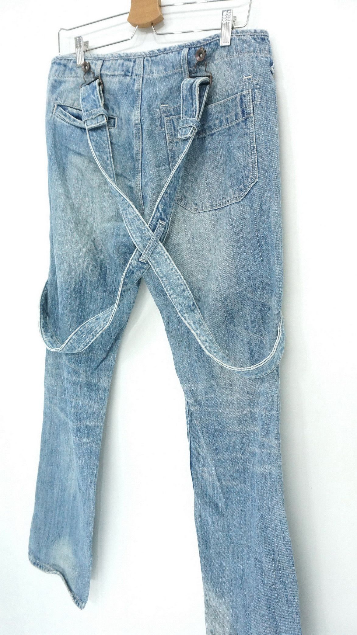 Japan GLOBAL WORK Suspender Painter Fatigue Jeans