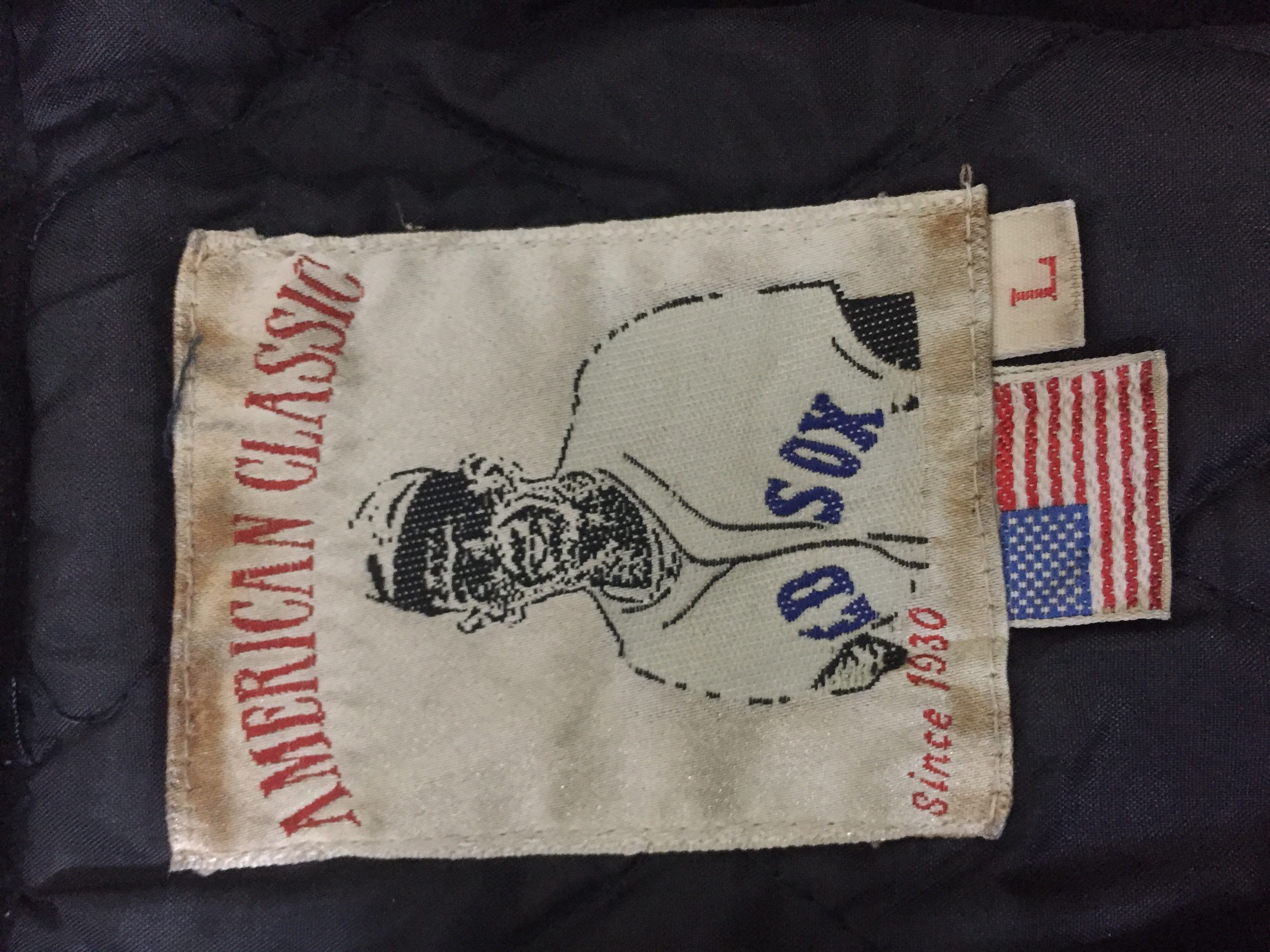 Vintage Vintage American Classic Red Sox Anecdote Varsity Jacket Size US L / EU 52-54 / 3 - 11 Thumbnail