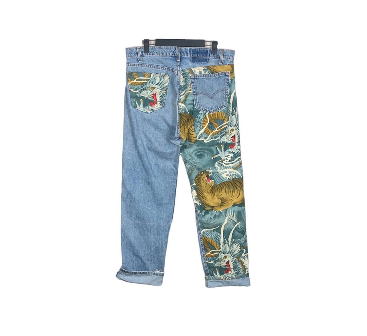 Vintage Levi’s Oren Tab Dragon Patchwork Jeans Denim