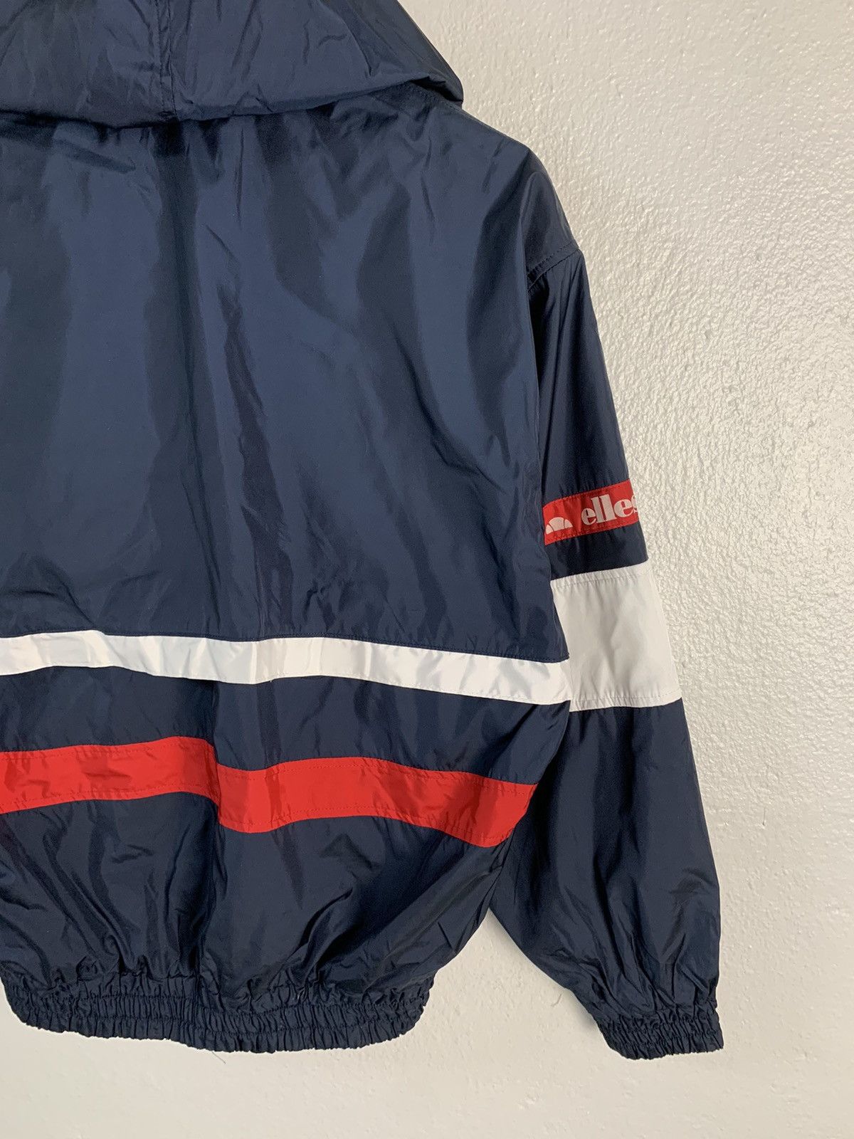 Ellesse Ellesse Stripe Hooded Windbreaker Jacket Size US S / EU 44-46 / 1 - 9 Thumbnail