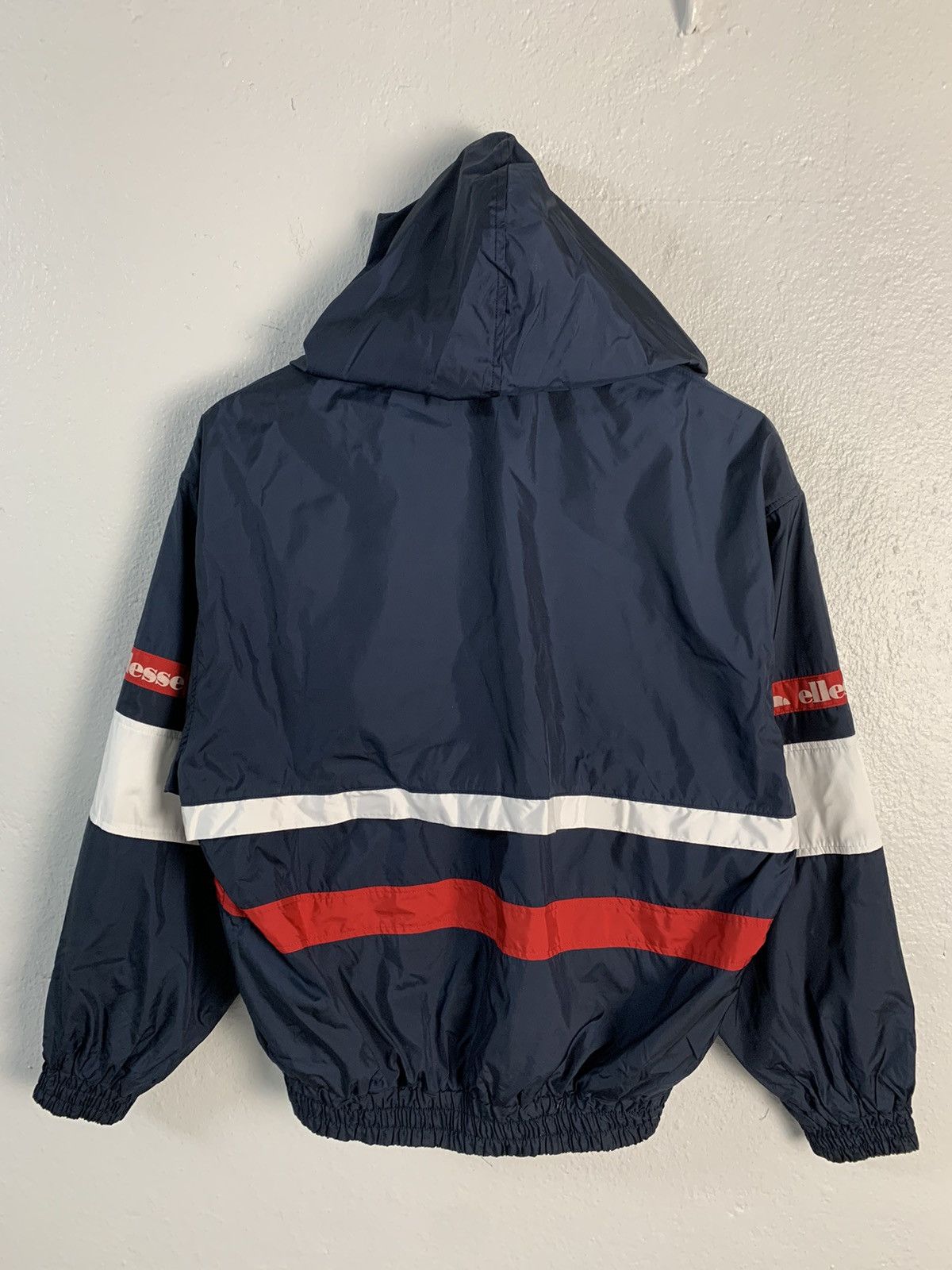 Ellesse Ellesse Stripe Hooded Windbreaker Jacket Size US S / EU 44-46 / 1 - 8 Thumbnail