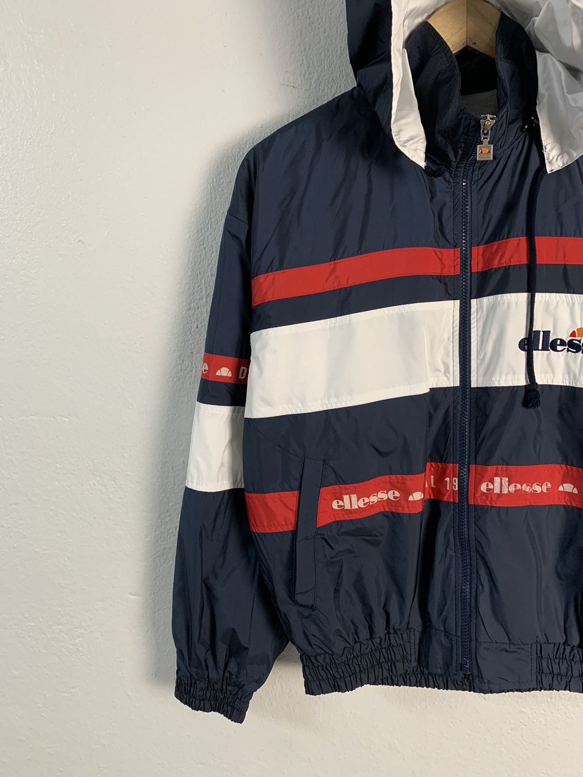 Ellesse Ellesse Stripe Hooded Windbreaker Jacket Size US S / EU 44-46 / 1 - 3 Thumbnail