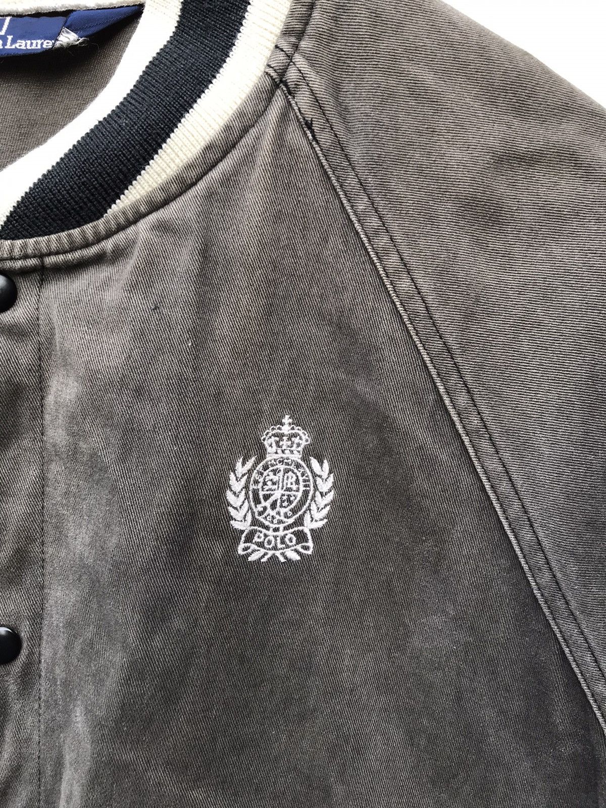 Polo Ralph Lauren Polo Ralph Lauren Sun Faded Cotton Varsity Jacket Size US L / EU 52-54 / 3 - 5 Thumbnail