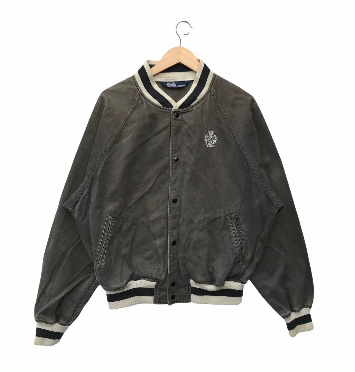 Polo Ralph Lauren Polo Ralph Lauren Sun Faded Cotton Varsity Jacket Size US L / EU 52-54 / 3 - 1 Thumbnail