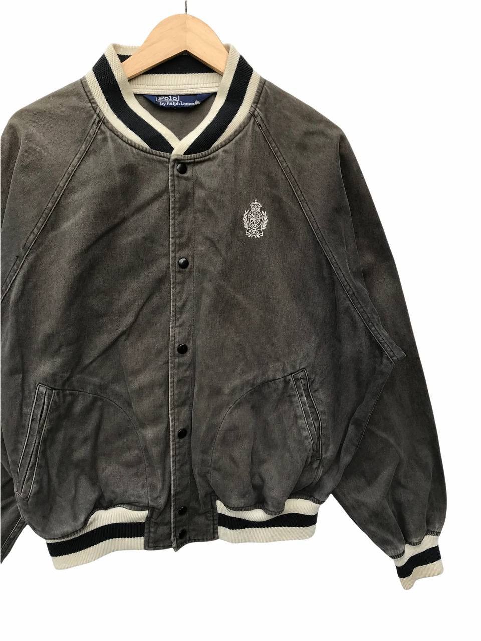 Polo Ralph Lauren Polo Ralph Lauren Sun Faded Cotton Varsity Jacket Size US L / EU 52-54 / 3 - 4 Thumbnail