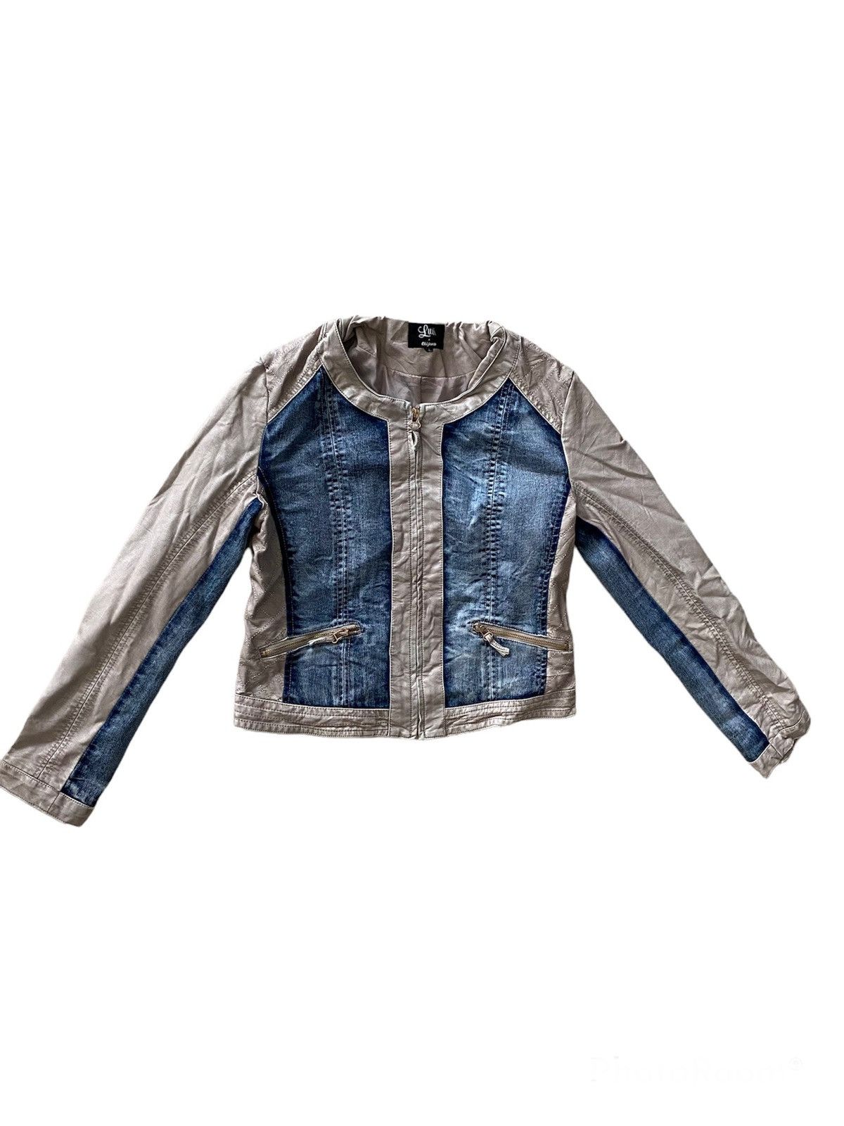 Japanese Brand Luii x Chijiwa croped Leather Jacket zipper nice designer Size US M / EU 48-50 / 2 - 5 Thumbnail
