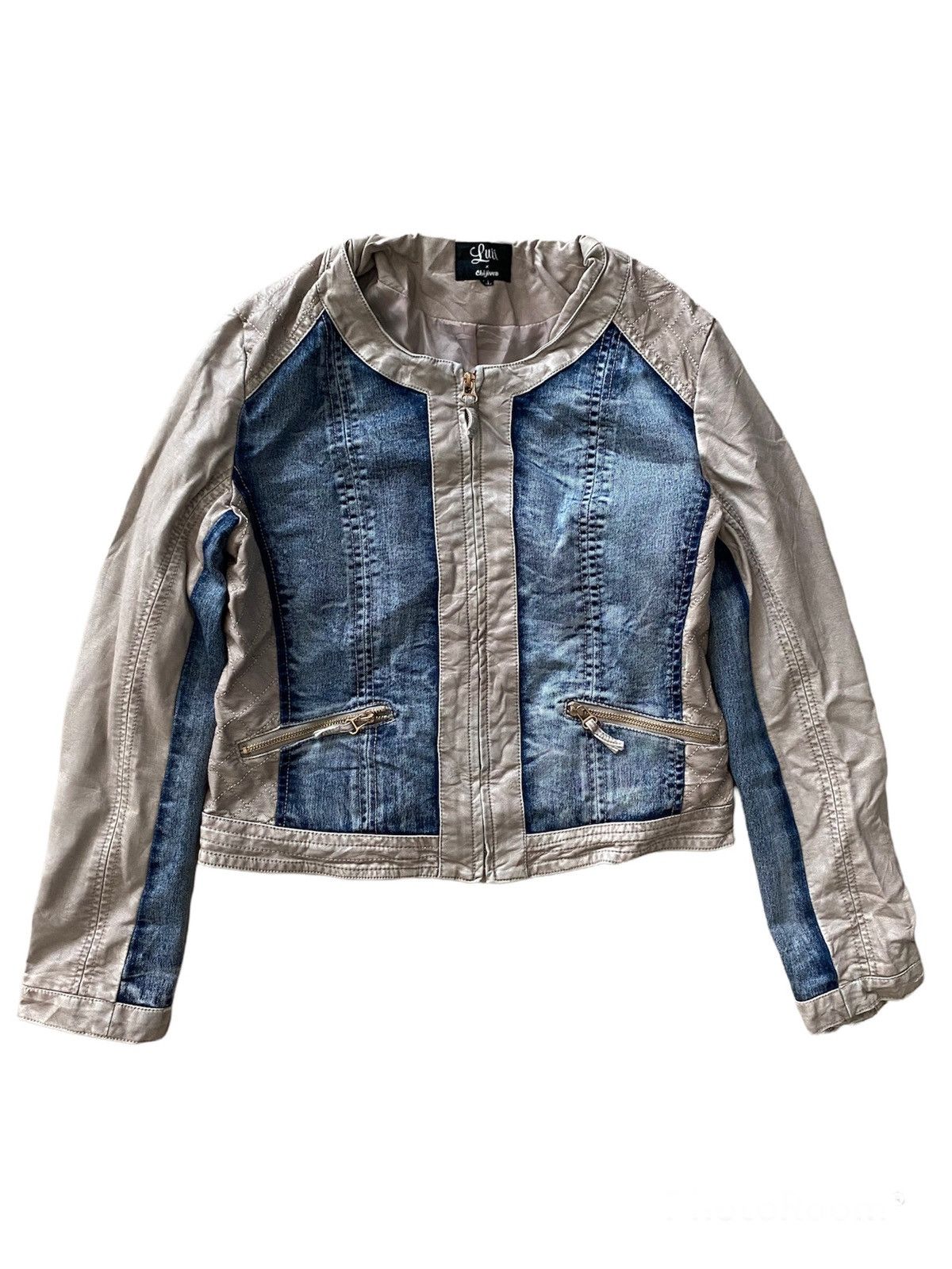 Japanese Brand Luii x Chijiwa croped Leather Jacket zipper nice designer Size US M / EU 48-50 / 2 - 3 Thumbnail