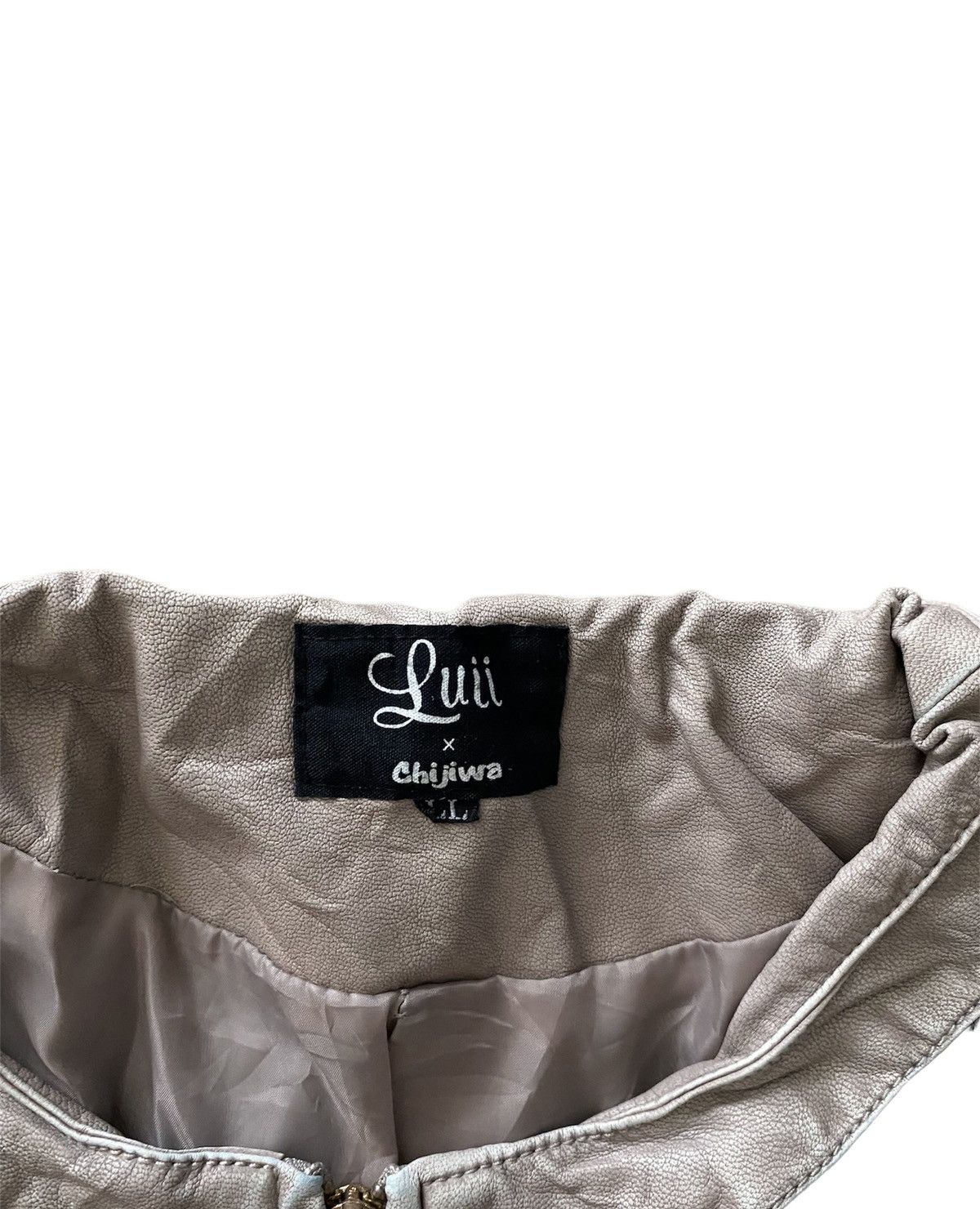 Japanese Brand Luii x Chijiwa croped Leather Jacket zipper nice designer Size US M / EU 48-50 / 2 - 6 Thumbnail